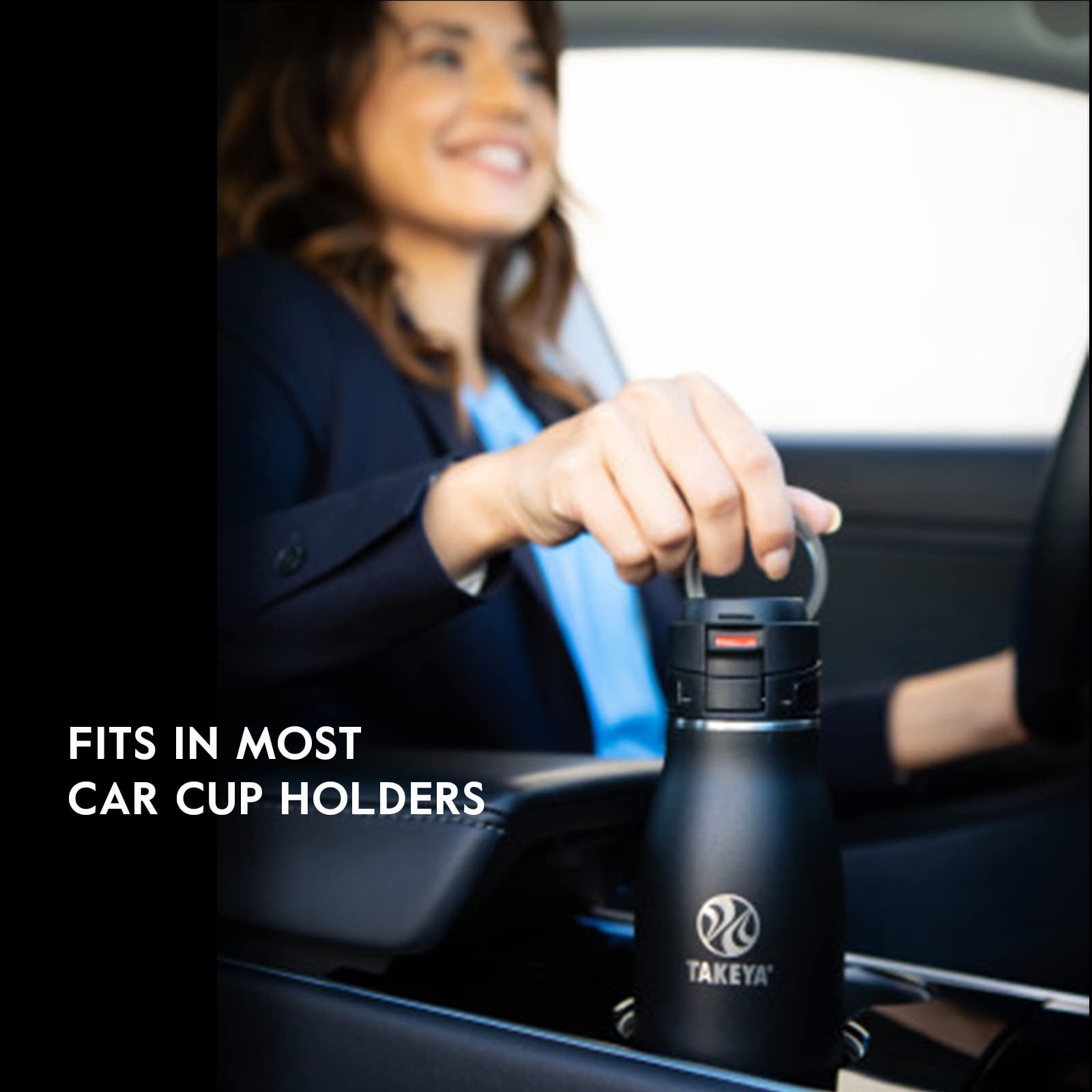 Takeya 17 Oz Traveler Stainless Steel Insulated Travel Coffee Mug With Locking Leak Proof Lid, Premium Quality, Bpa Free, Bluest