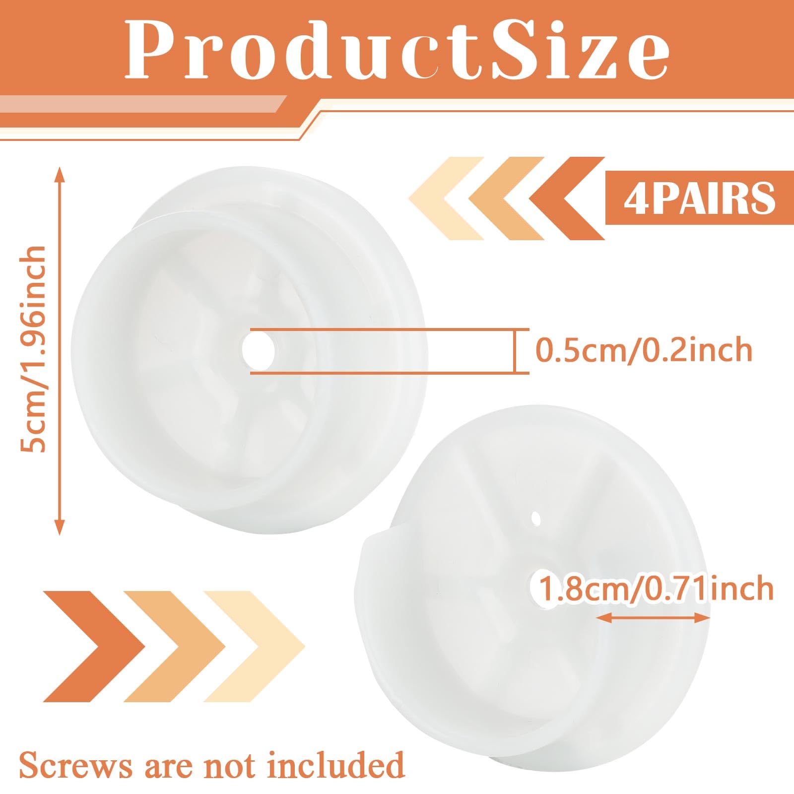 8 Pcs Plastic Closet Pole Socket White Closet Rod Holders Closet Rod Bracket Shower Rod Holders Wardrobe Tube Support For Bathro