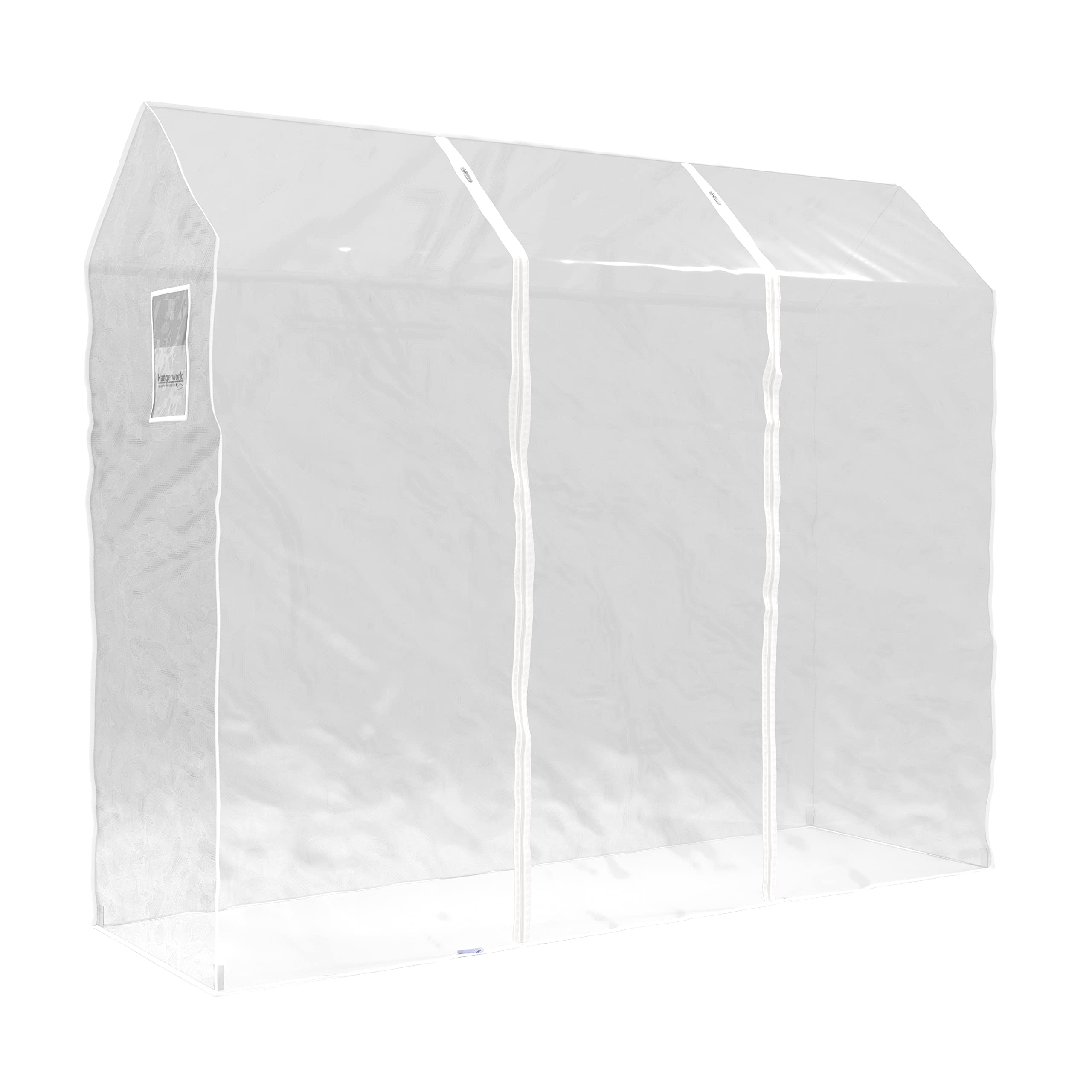 HANgERWORLD 6ft clothes garment Rack cover for Open closet clear Showerproof cOVER ONLY (72x24)