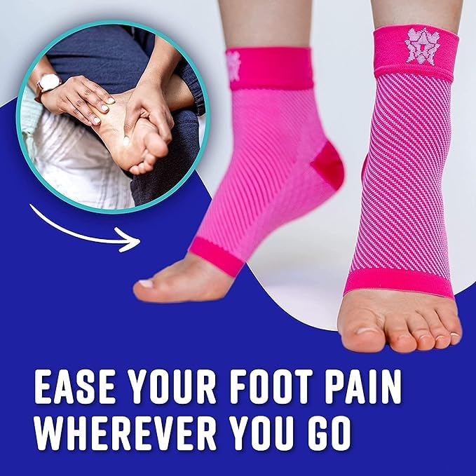 Bitly Plantar Fasciitis Socks For Women  Men - Best Foot  Ankle Compression Sleeve, Brace For Everyday Use - Provides Arch Suppo