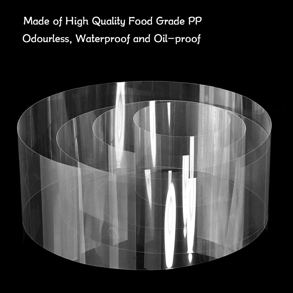 Yql Cake Collar 6 Inch,Acetate Cake Collar Roll Diy Acetate Sheet Baking Transparent Mousse Cake Sheets Surrounding Edge Clear C
