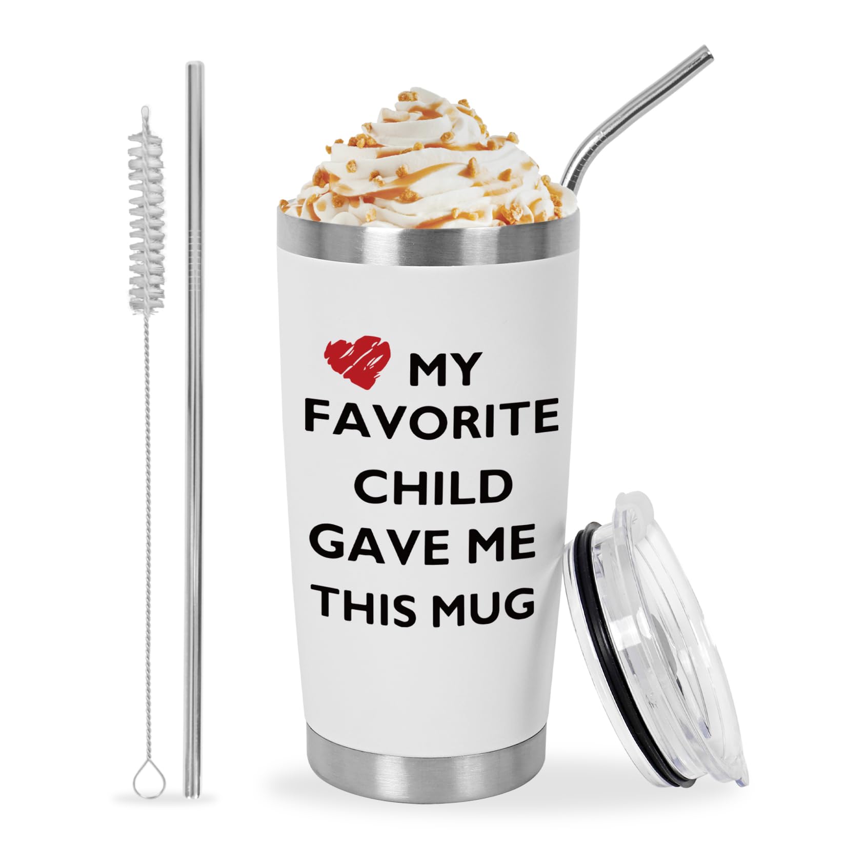 Best Mom Ever Mug, Best Dad Ever Tumbler, Father s Day Gifts for Dad Men, Mother s Day Gift for Mom Women from Daughter Son, Gif