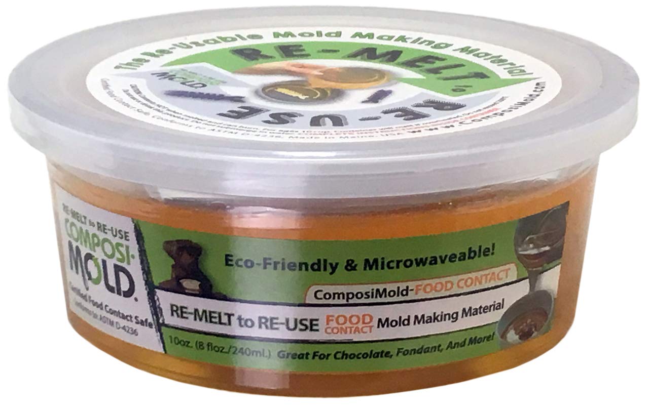 Composimold Food Contact Safe 10 Ounce. Reusable Molding Material, Re-Heat To Re-Use
