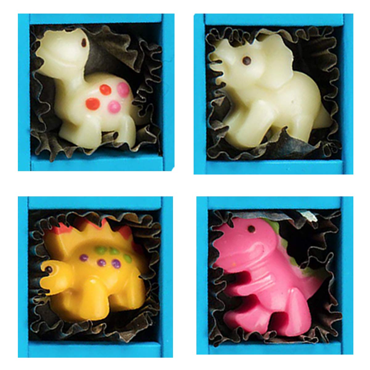 Krlifcsl Candy Molds Ice Cube Trays Chocolate Molds, Silicone Molds Including 3 Dinosaur For Making Ice, Jelly, Chocolate, Soap,