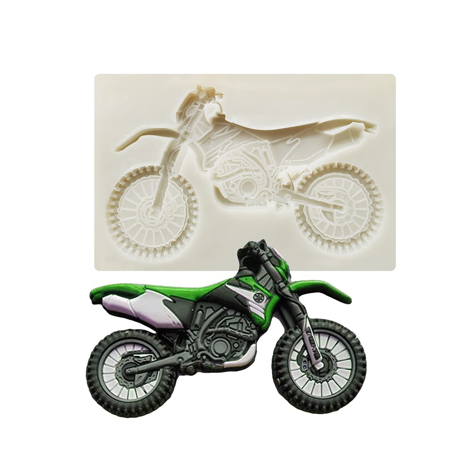 3D Motorcycle Silicone Mold For Diy Fondant Candy Making Chocolate Molds Lollipop Desserts Ice Cube Gum Clay Soap Biscuit Plaste