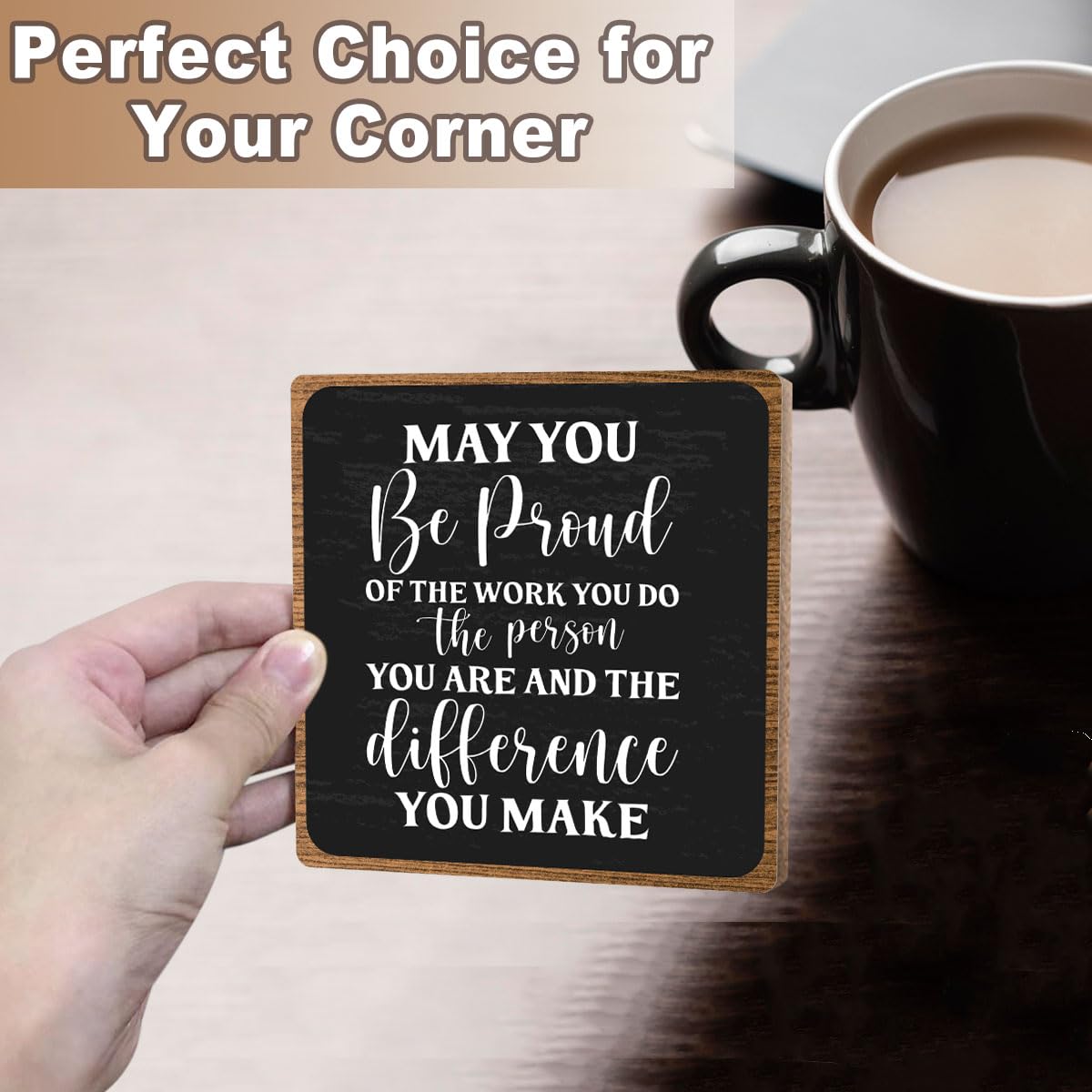 Inspirational Office Sign, Coworker Appreciation Gifts, Going Away Gifts for Women Men, Office Table Desk Cubicles Accessories D
