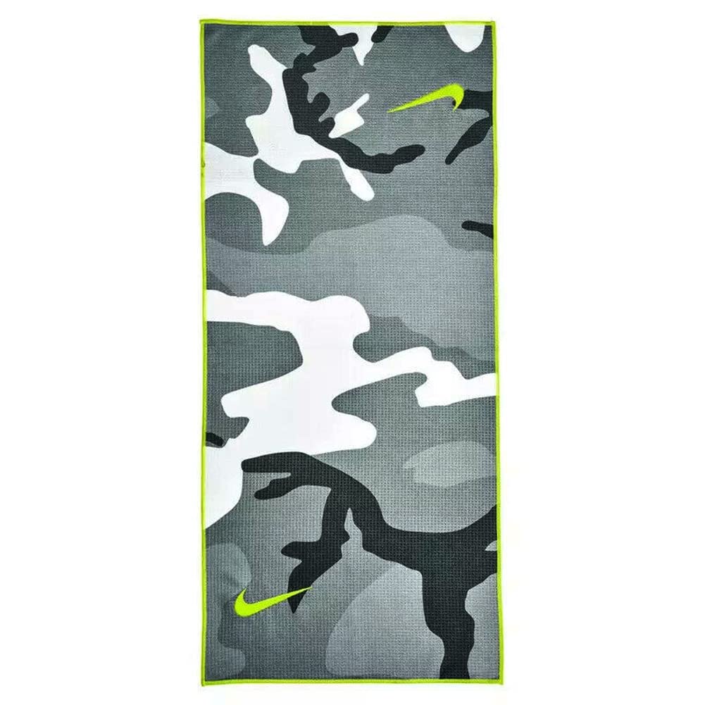 Nike Caddy Golf Towel, Anthracite/Volt