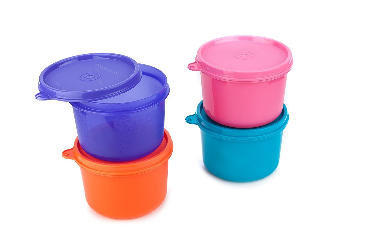 Signora Ware Signoraware Executive Round Big Container Set, 450Ml, Set Of 4 Multicolour
