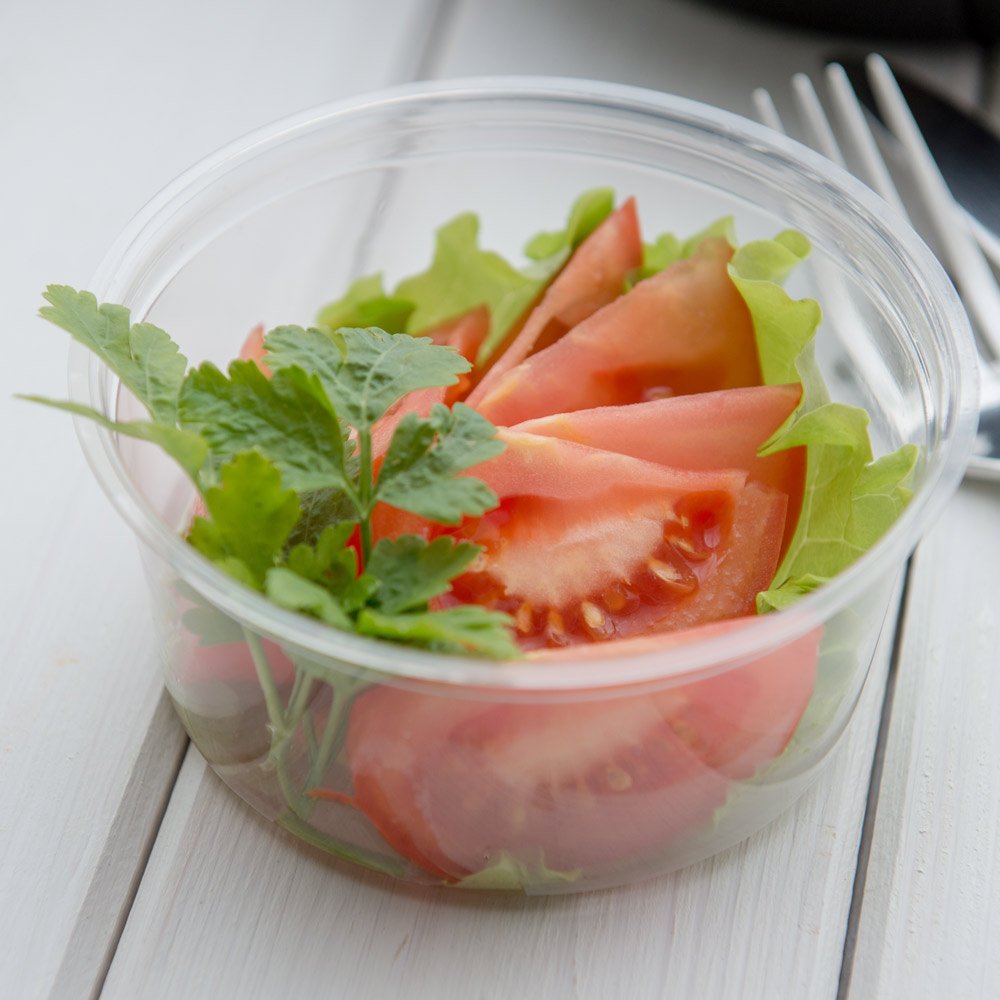 Restaurantware Basic Nature 12 Ounce Deli Containers 500 Meal Prep Containers - Lids Sold Separately Pla Plastic Disposable Food