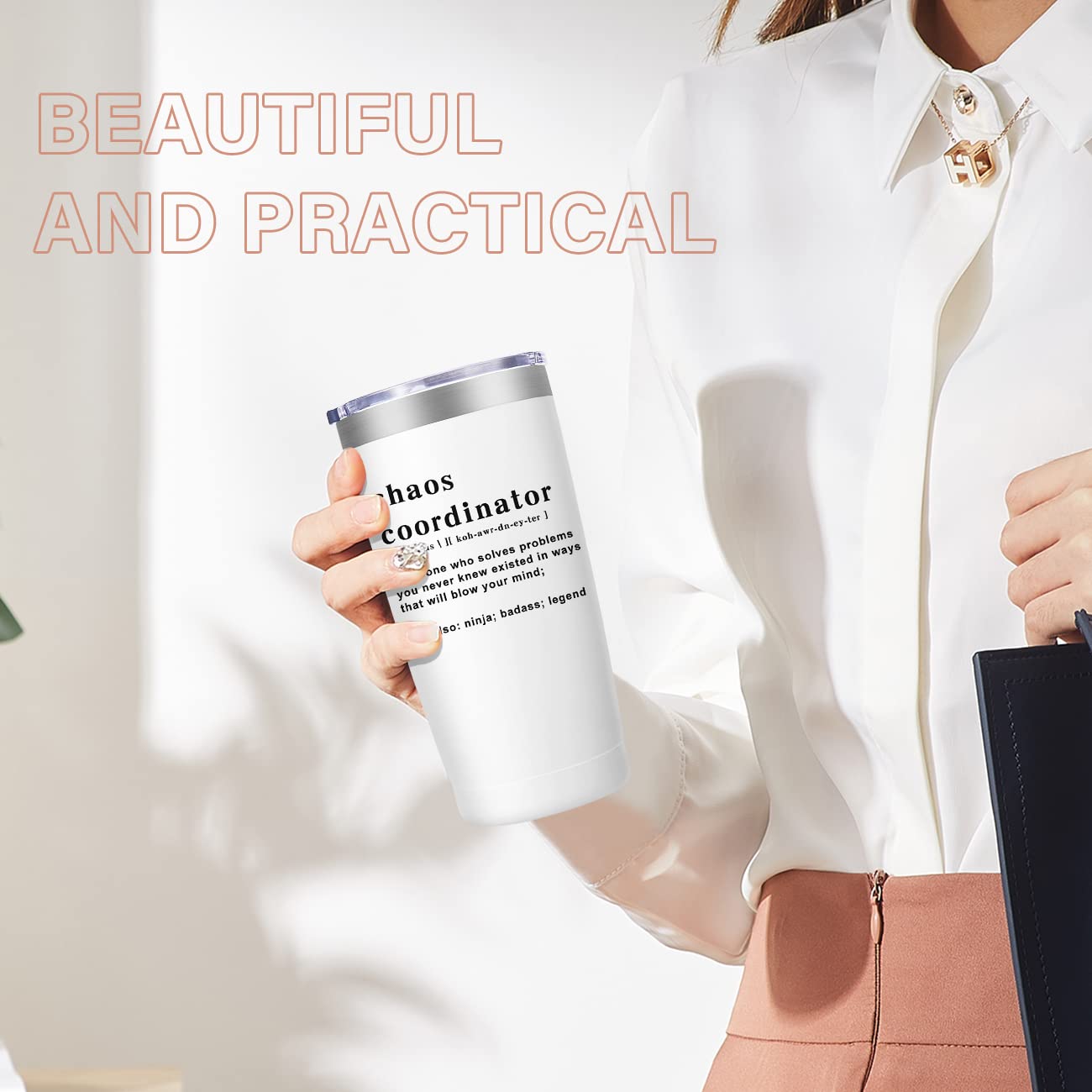 Chaos Coordinator Tumbler Cup,Christmas Unique Gift Idea For Boss Lady,Teacher,Nurse,Gifts For Mom,Coworker Gifts,Birthday Gifts