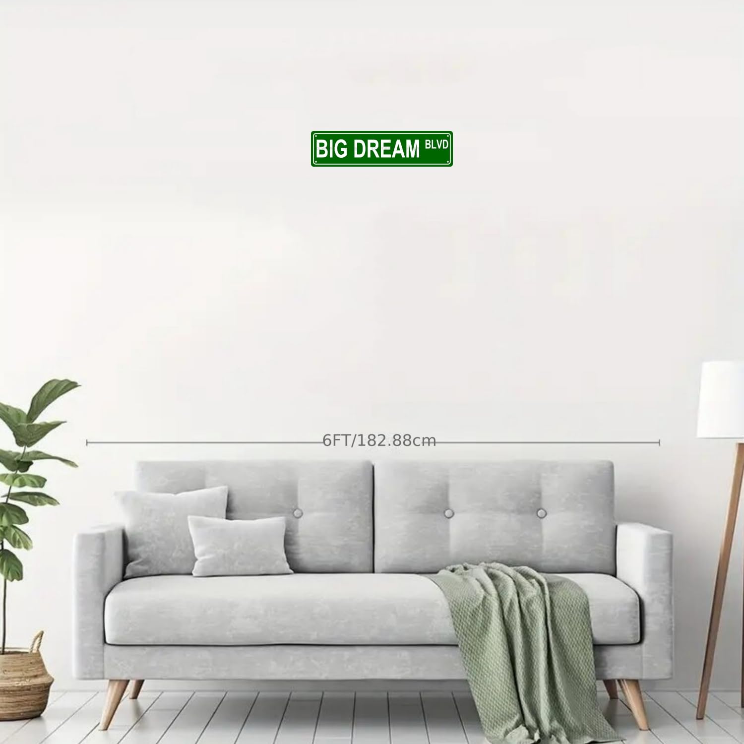 BIG DREAM BLVD MENTAL STATE Metal Tin Street Sign Bar Cafe Garage Cave Home Room Wall Bathroom Farmhouse Garden Porch Patio Deco