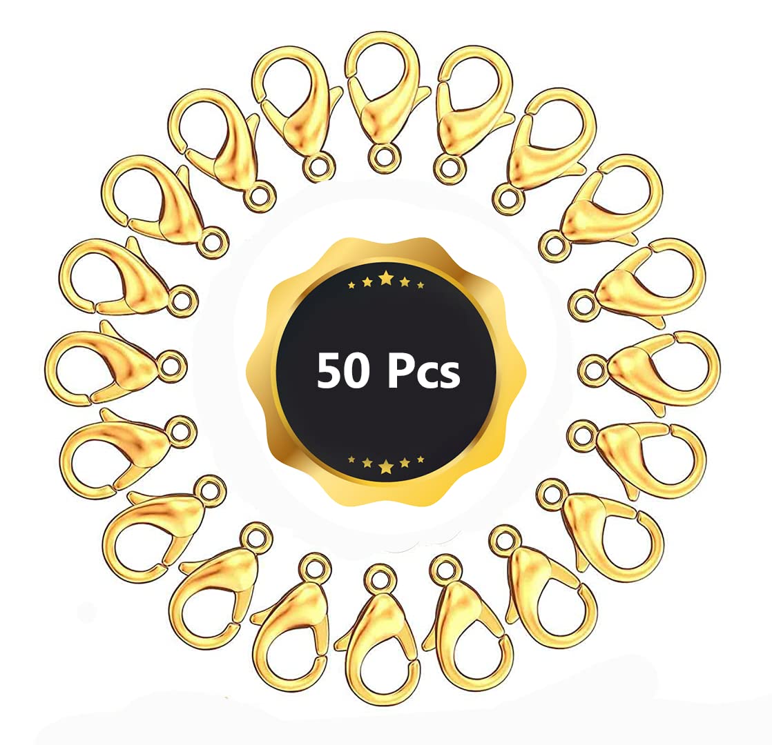 Jl Lobster Clasp 50 Pcs, Fish Hooks, Jewellery Making Clasps Claw Hooks, Hooks For Jewellery Making, Jewelry Making Finding, Jew