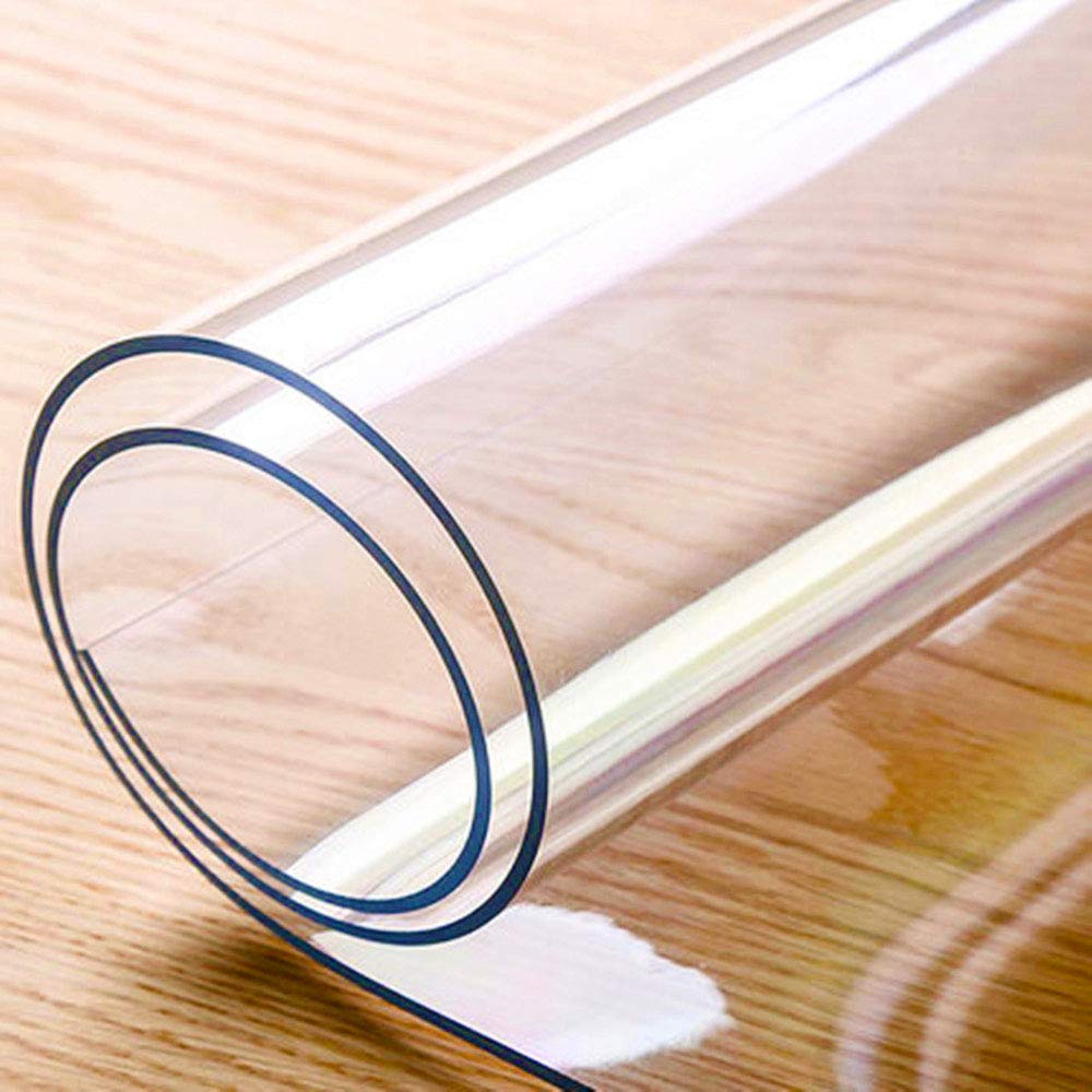 Valley Tree 48 X 60 Inch Clear Table Cover Protector, 1.5Mm Thick Pvc Plastic Desk Protector, Clear Desk Mat, Waterproof Table P