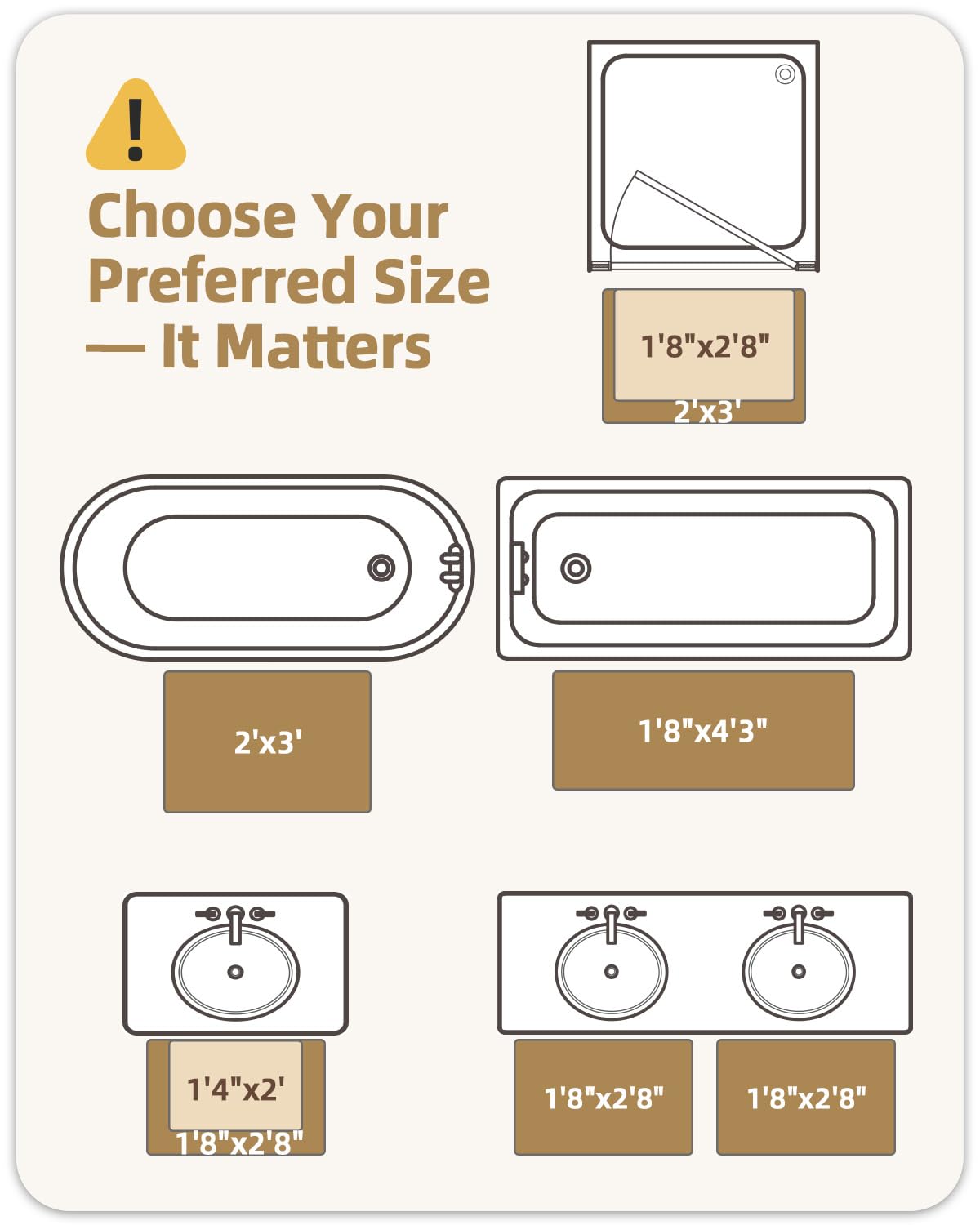 Color G Beige Bathroom Rugs Runner Absorbent Bath Mat for Shower  20 x 51 Non Slip Bath Rugs for Bathroom  Soft Washable Bathmats Bathroom Floor Mat Microfiber Easy to Clean Quick Dry