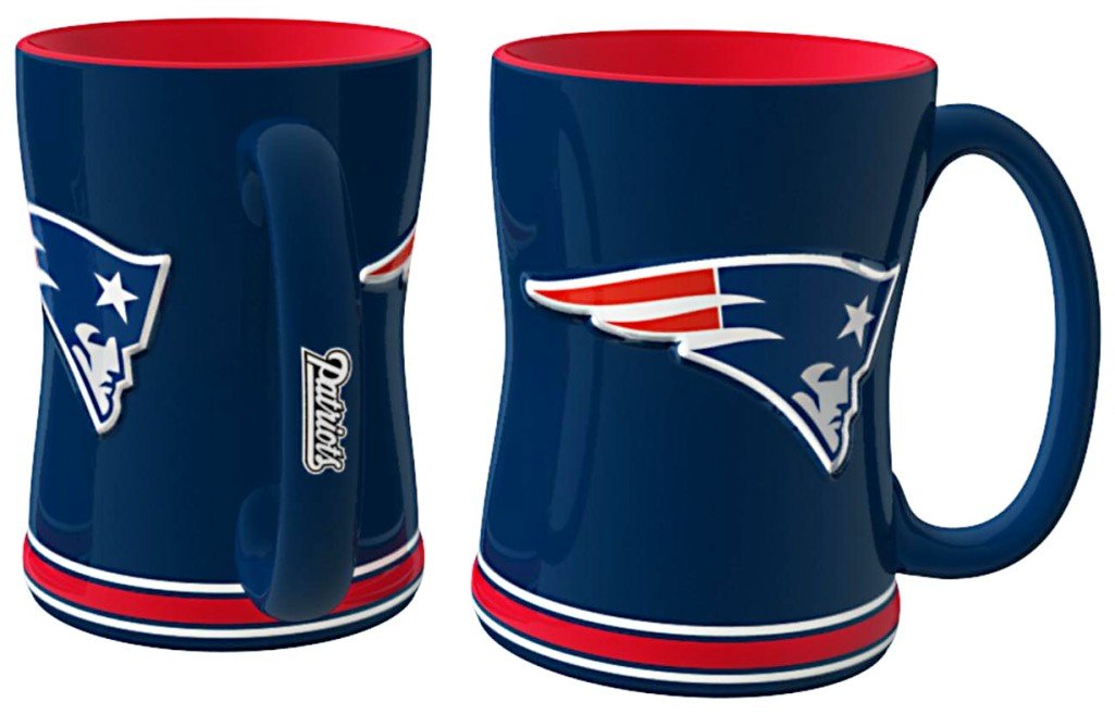 Nfl New England Patriots Relief Sculpted Mug