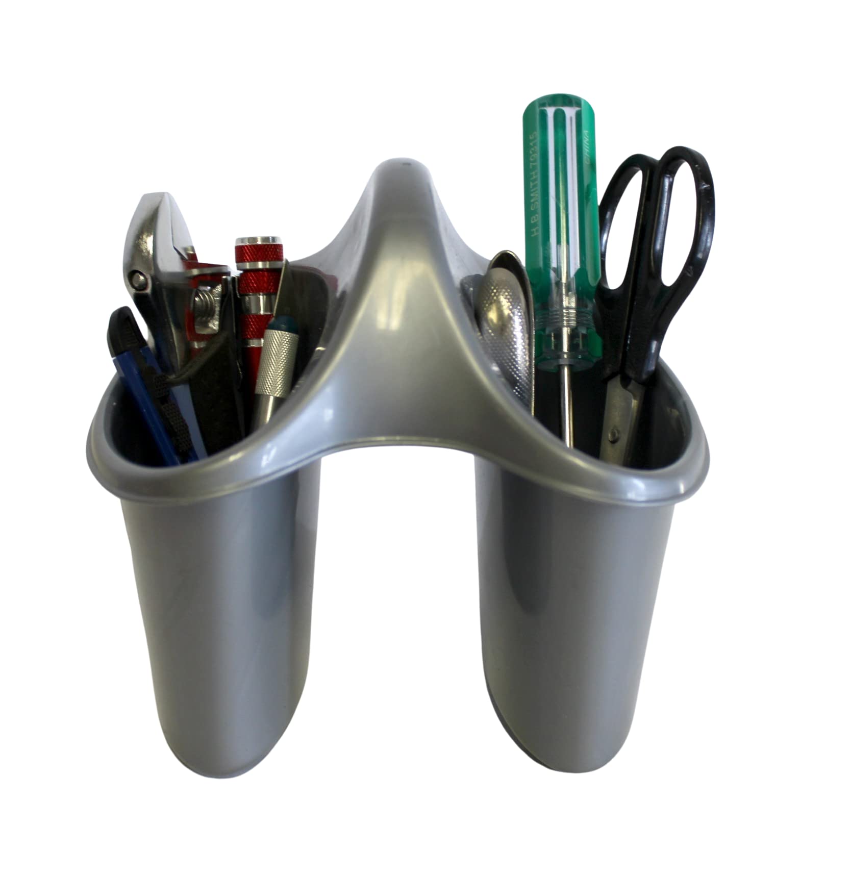 Saddle Multi-Purpose Caddy - Sponge Holder, Kitchen Utensils, Cutlery, Tool Organizer - Bpa Free Plastic, Waterproof With Draina