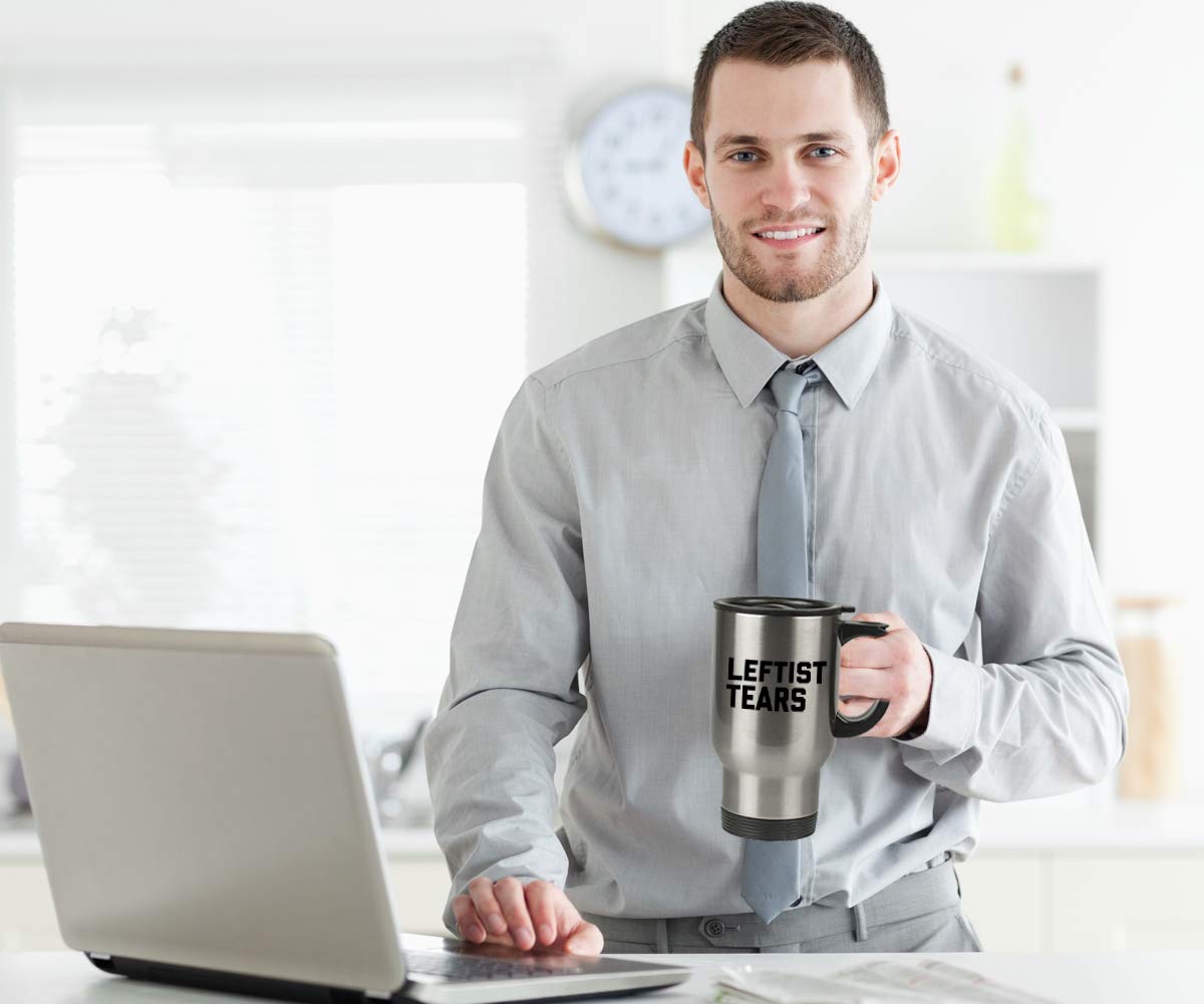 Spreadpassion - Leftist Tears Tumbler - Stainless Steel Novelty Tumbler For Birthday And Anniversary Parties - Gift Idea For App