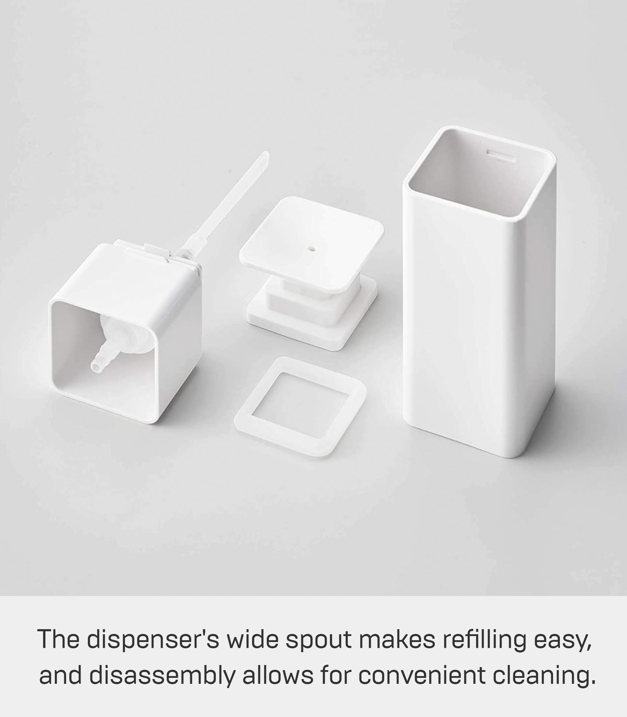 Yamazaki Home Tower One Handed Dispenser - Abs Plastic - 8.5 Fluid Oz., 250 Milliliters