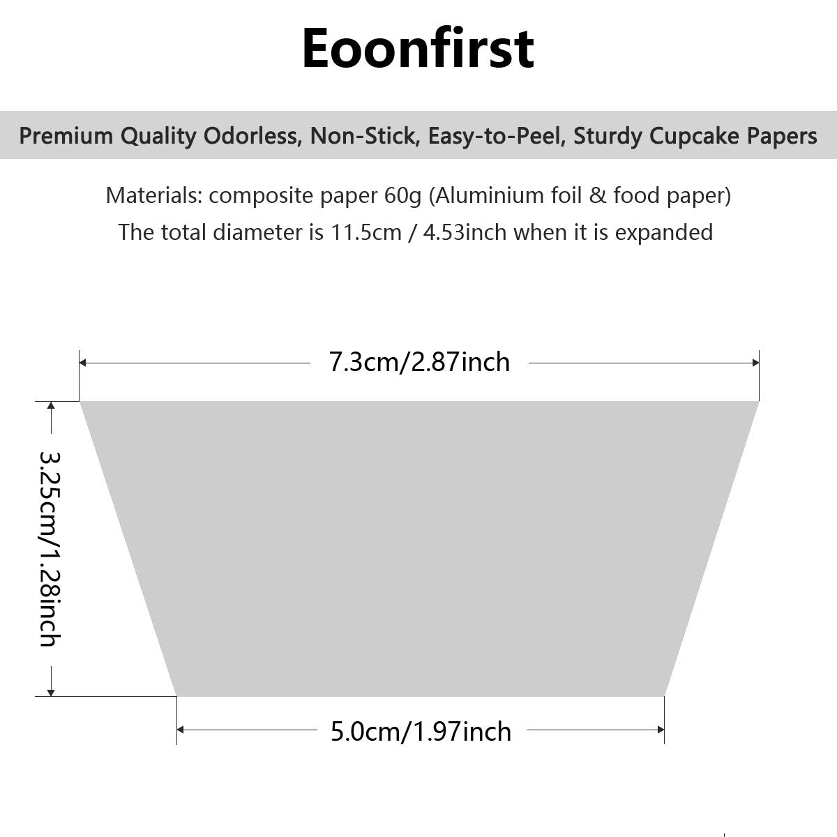 Eoonfirst Gold Foil Cupcake Case Liners Wrappers Baking Muffin Paper Cups 198 Pcs