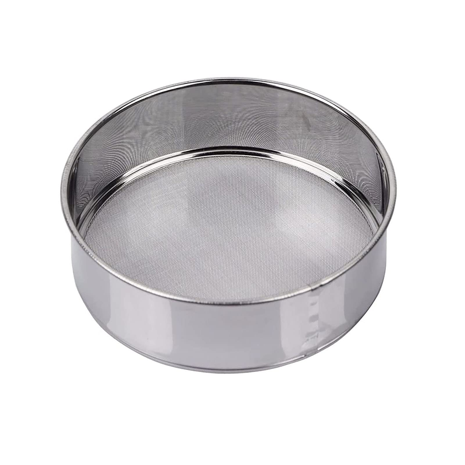 Flour Sifter, Fine Mesh Sifter, Flour Sieve Stainless Steel Round Sifter For Baking Straining Powdering 40 Mesh 15Cm 20Cm