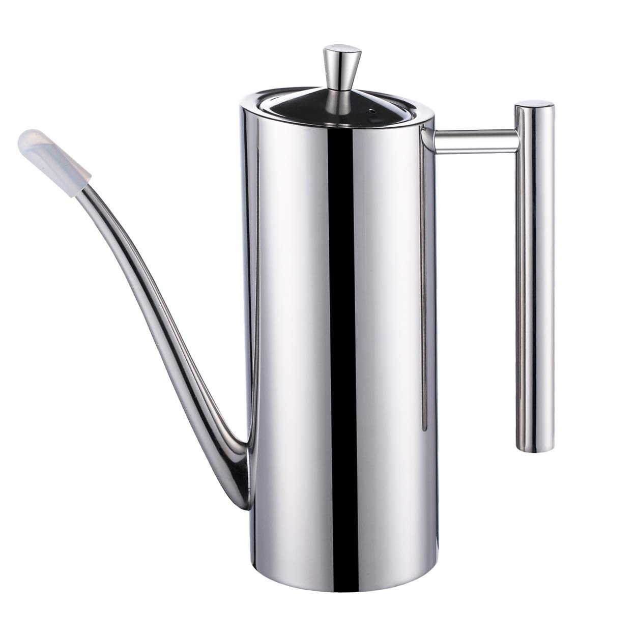 Sumerflos Olive Oil Dispenser Bottle Stainless Steel, 700Ml/24Oz Drip-Free Pouring Oil Pot, Large Oil Storage Container For Sala