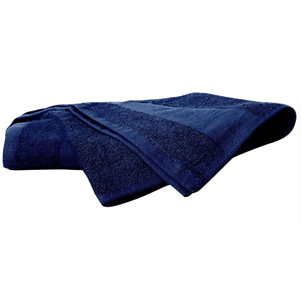 ForPro Professional Collection Premium Bleach-Proof Salon Towels, 100% Cotton, Navy Blue, 16” x 27”, Pack of 24, Model 110552