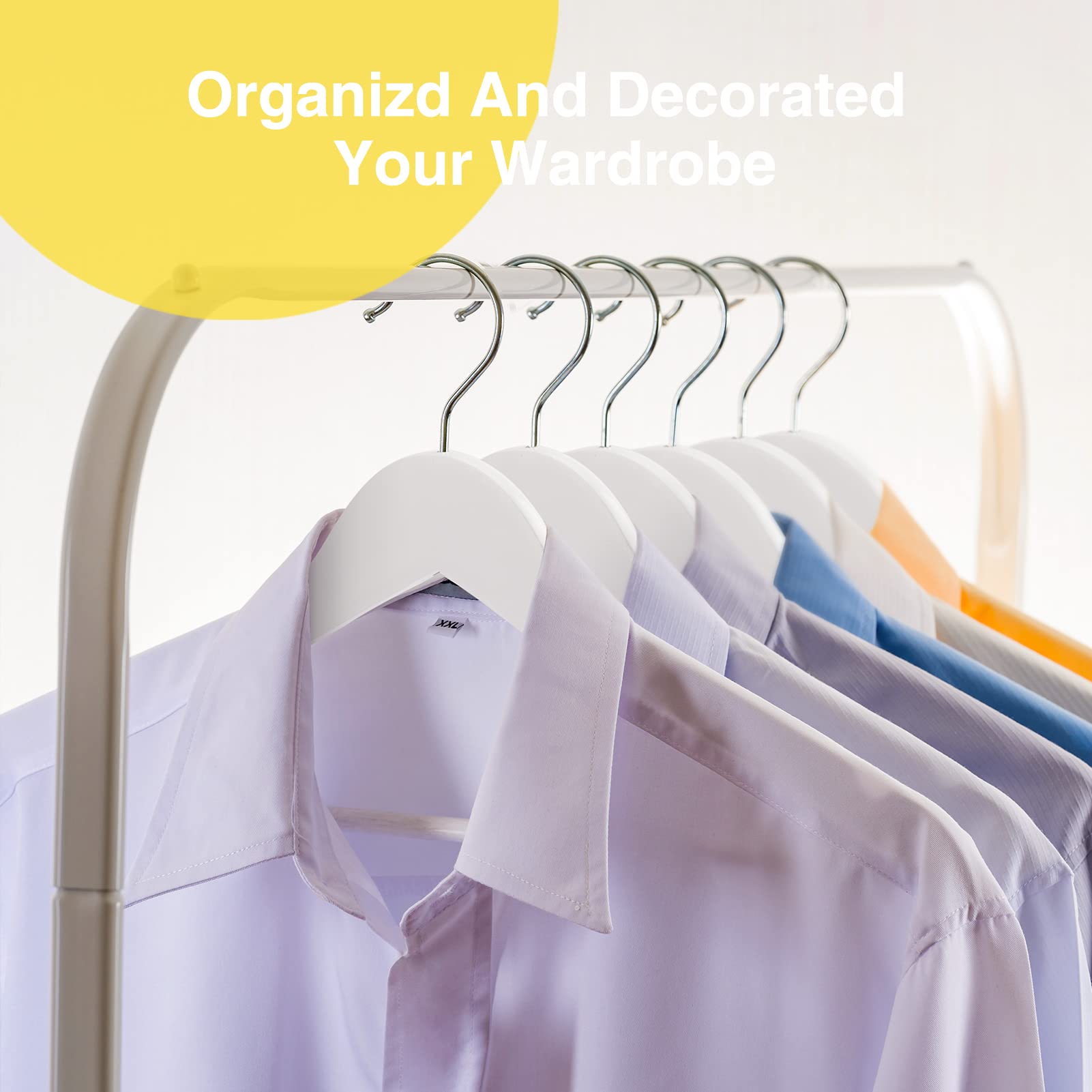 UINICOR Wooden Hangers 30 Pack Slim Wood Hangers Coat Hangers for Closet  Heavy Duty Clothes Hanger Precisely Cut Notches Wooden Coat Hangers White Hangers for Shirt Suit Dress