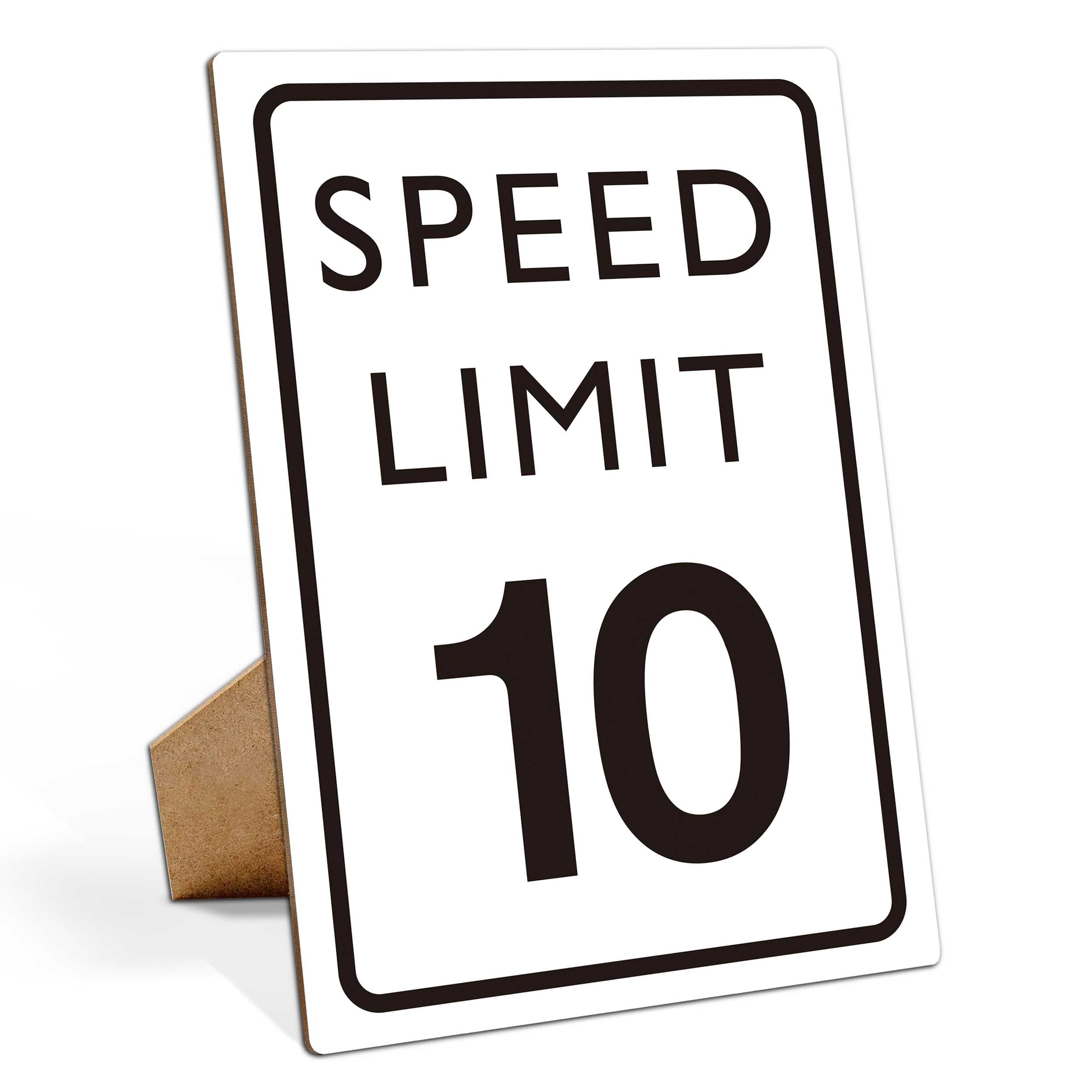 Muruseni Race Car Birthday Decor, Speed Limit Sign, Fast Ten, Race Car Birthday Party Decorations, 8  11 Wooden Play Sign with S