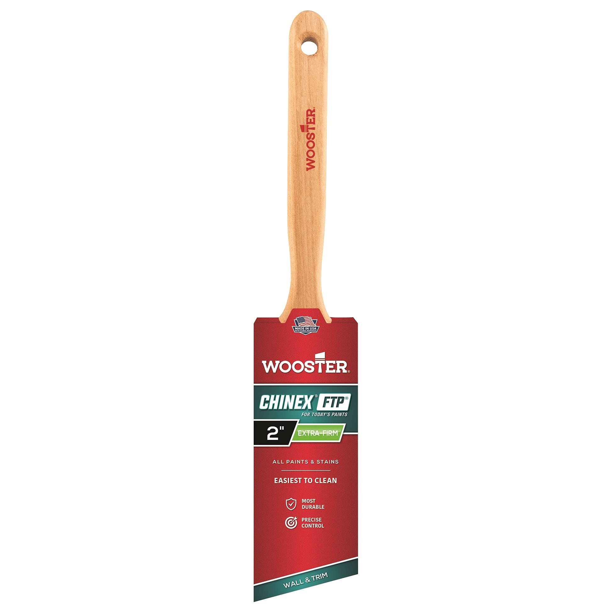 Wooster Brush 4410-2 Chinex FTP Angle Sash Paintbrush, 2 Inch