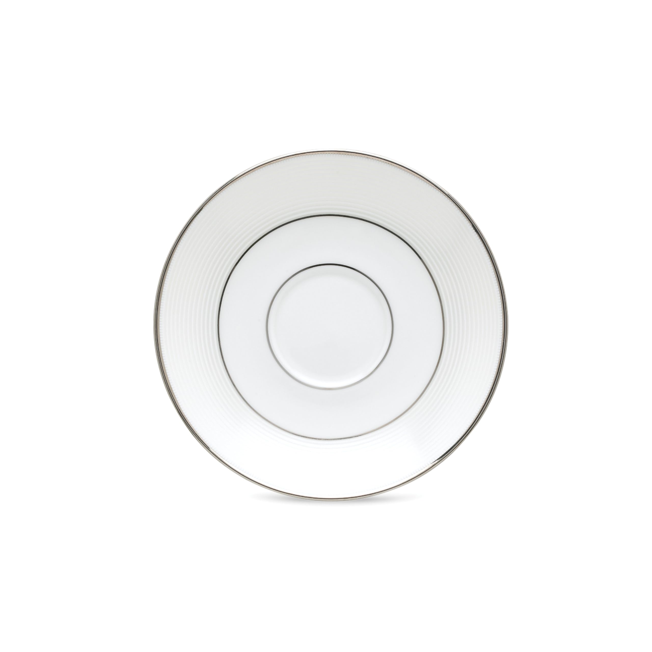 Lenox Opal Innocence Stripe Saucer, 0.50 Lb, White