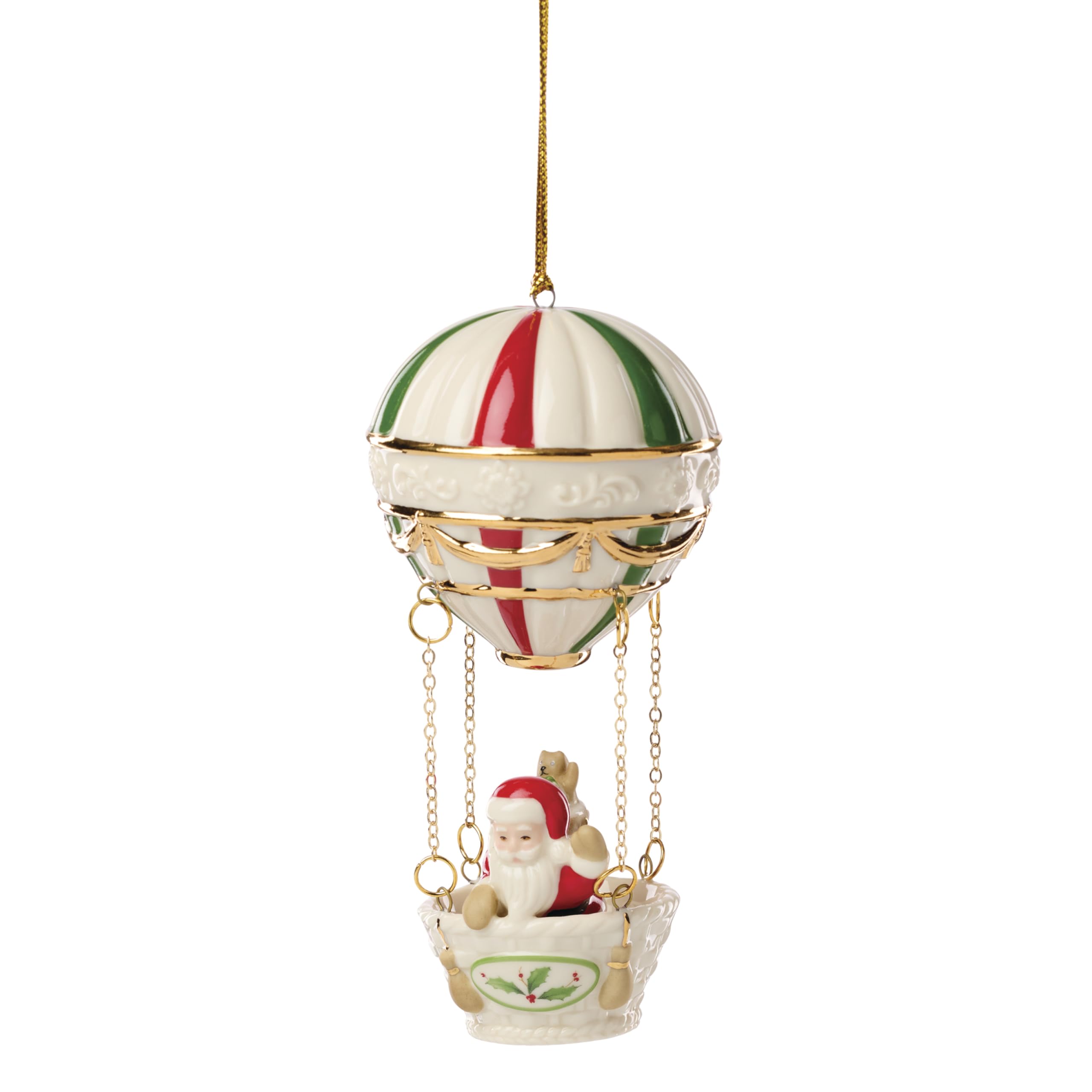 Lenox 897729 Christmas Hot Air Balloon Ornament, Christmas, Holiday Decorations