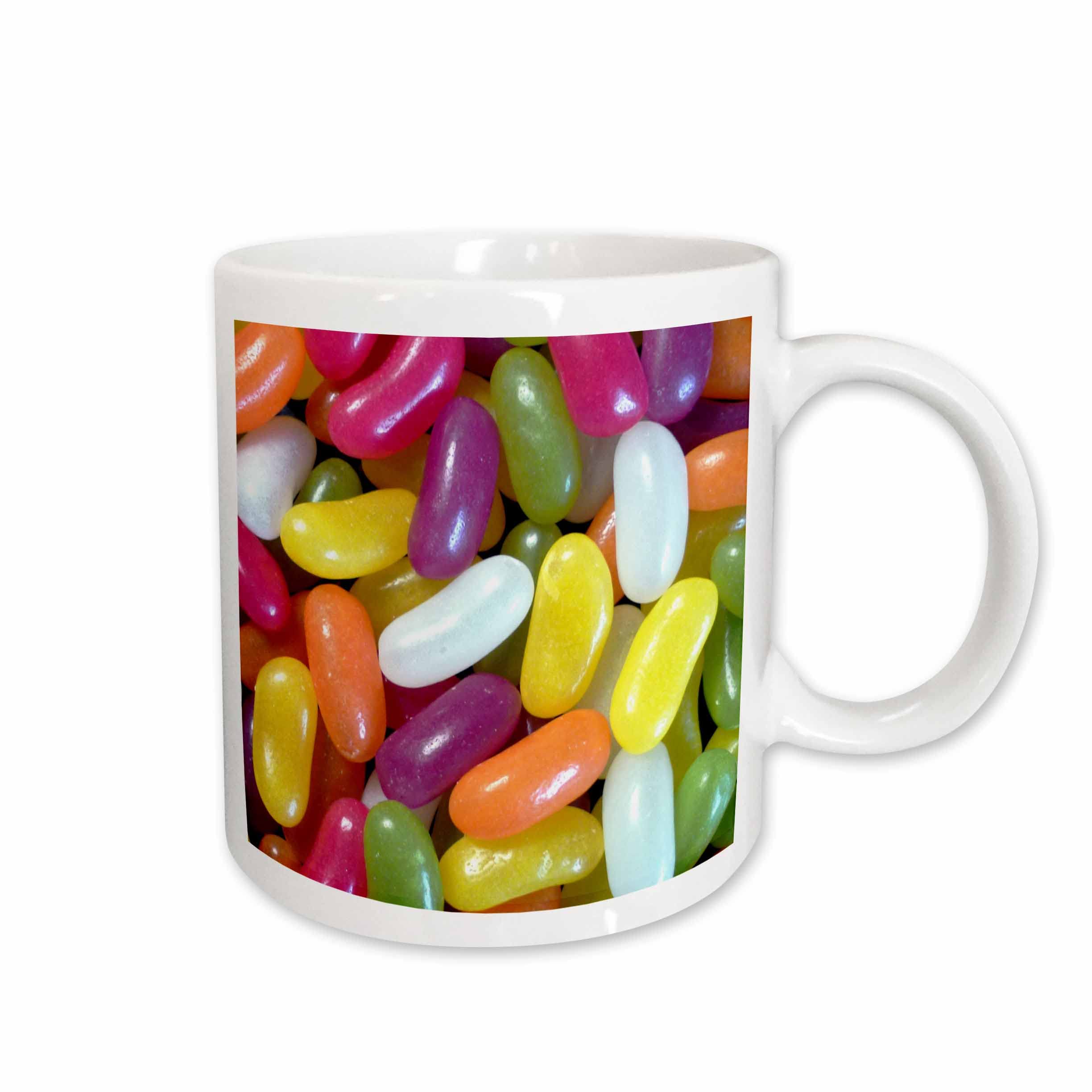 3dRose Image of Delicious Brightly Colored Jelly Bean Candies 15oz Mug