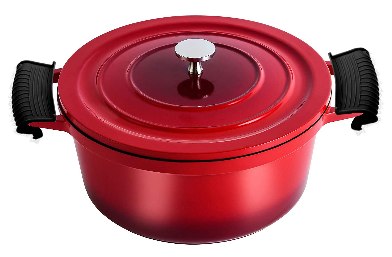 4 Pcs Silicone Hot Handle Cover, Assist Pan Holder For Cast Iron Skillets And Traditional Pots - Black