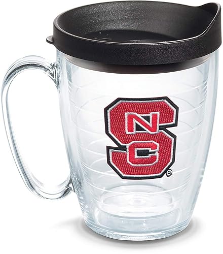 Tervis Made in USA Double Walled North Carolina State Wolfpack Insulated Tumbler Cup Keeps Drinks Cold & Hot  16oz Mug  Primary Logo
