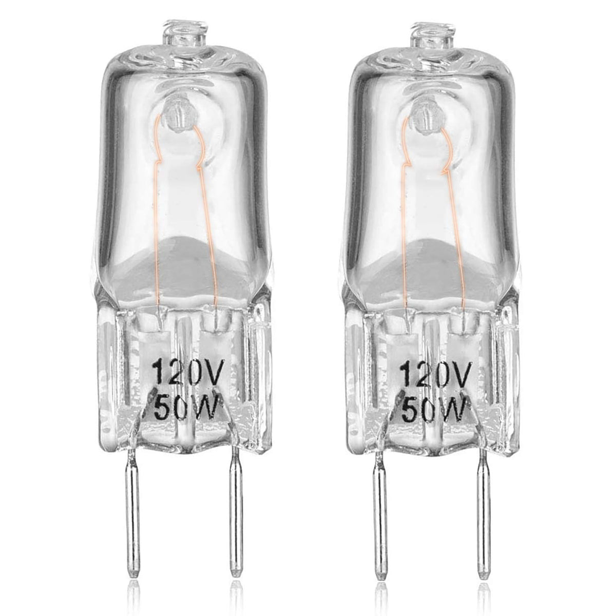 Light Bulb For Ge Microwave Oven - 120V 50W Halogen Light Bulb Lamp For Ge Over The Range Microwave Hood, Kitchen Over Stove Lig