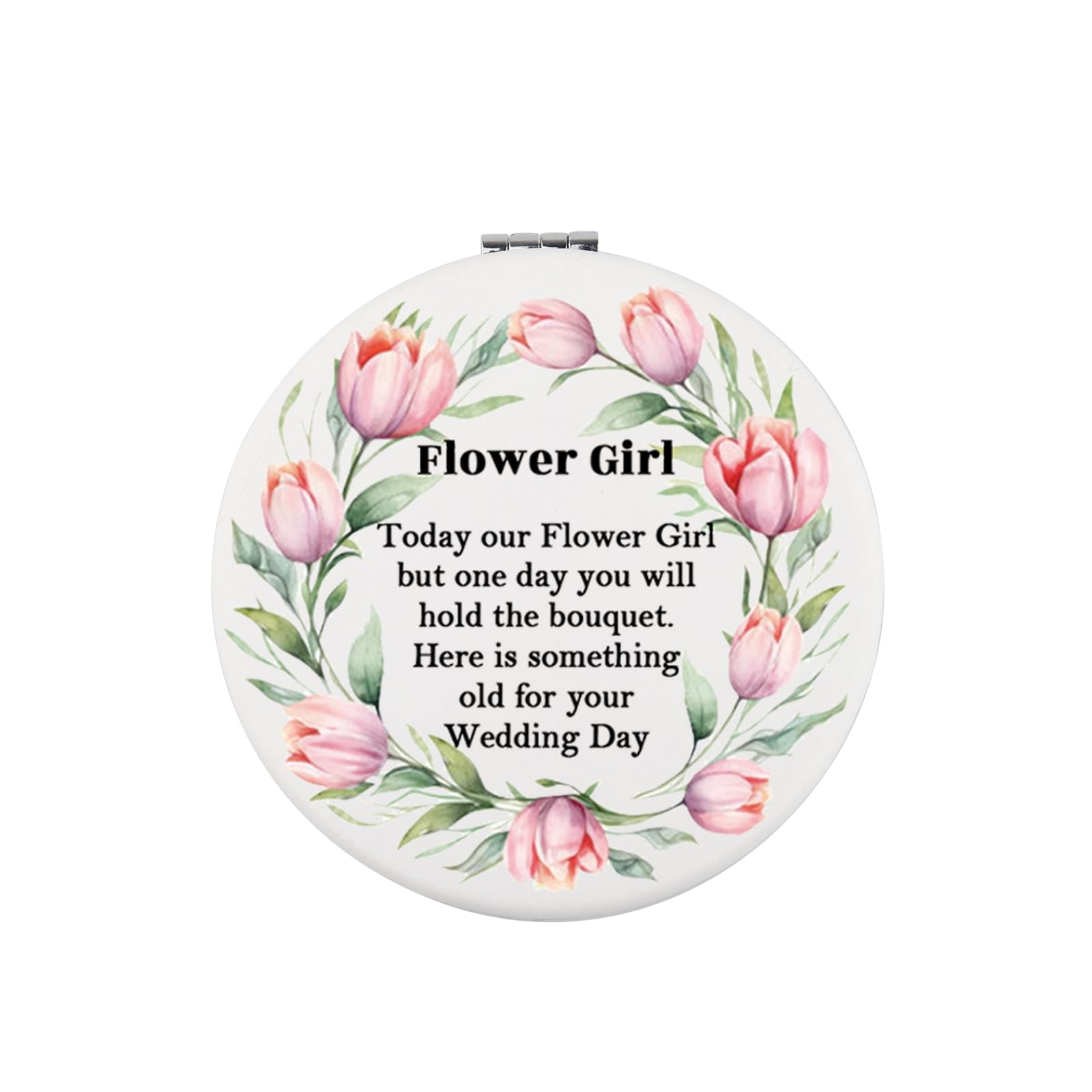 Wusuaned Flowers Girl Makeup Mirror Proposal Gifts Wedding Party Gifts Bridesmaid Mirror Mother Of The Bride Gift (Flower Girl M