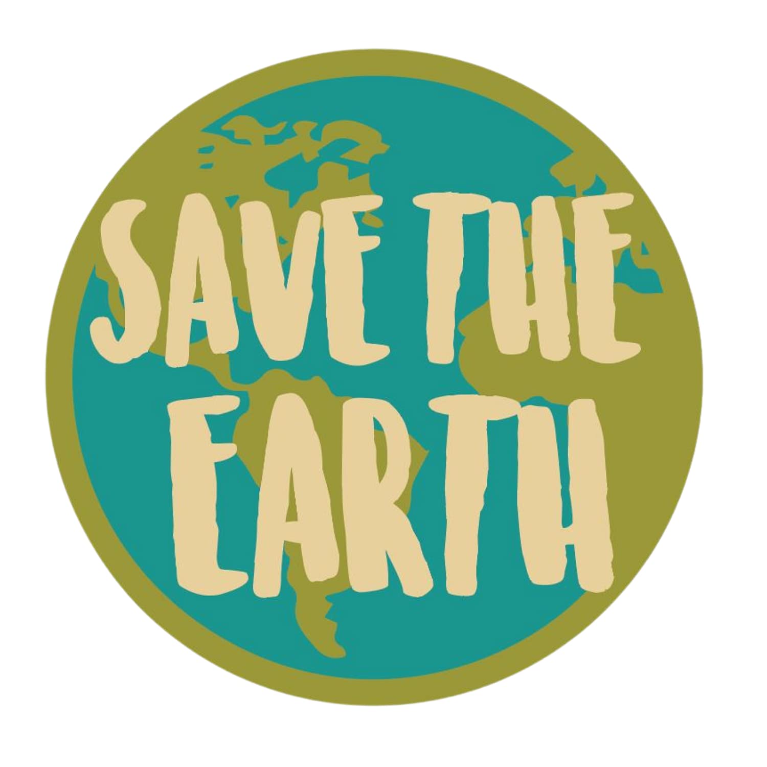 Save The Earth Cute Magnet, Magnetic Decals For Cars, Mailbox, Locker, Classroom, Or Fridge, Inspirational Magnets, 5.5 Inches