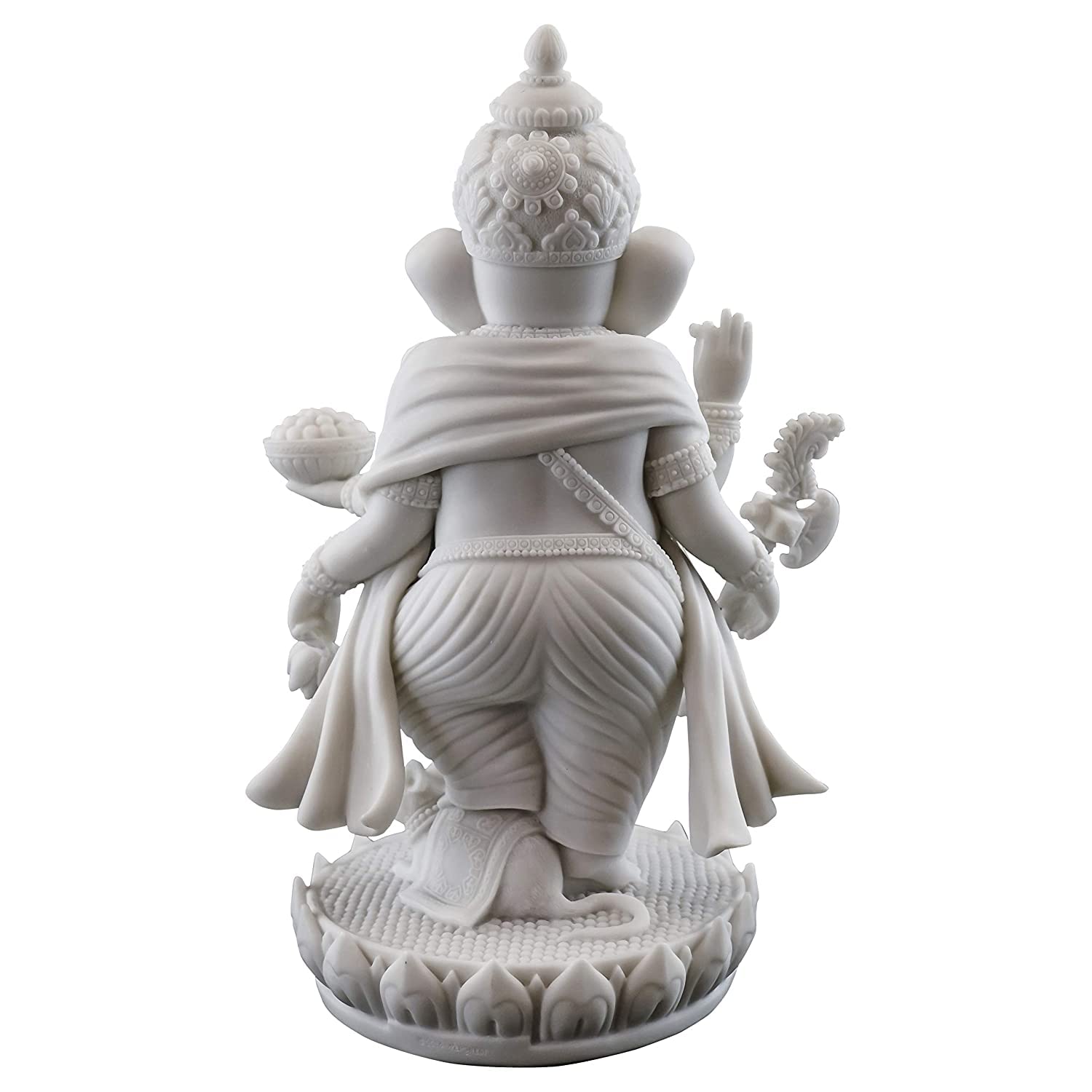 Sri Krishna Culture-New Big Beautiful Standing Ganesh For Home Decoration-Height-8 Inches-Antique Finish-Resin