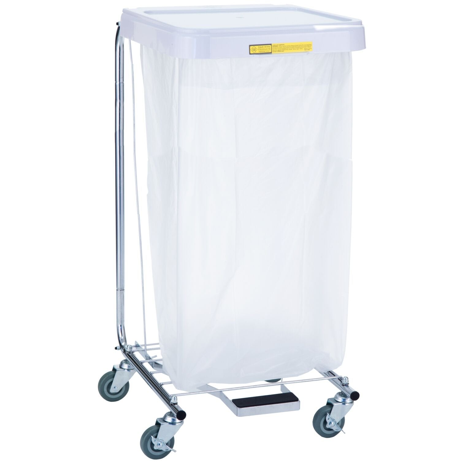 R&B Wire 692 Commercial Grade Rolling Healthcare Hamper with Foot Pedal
