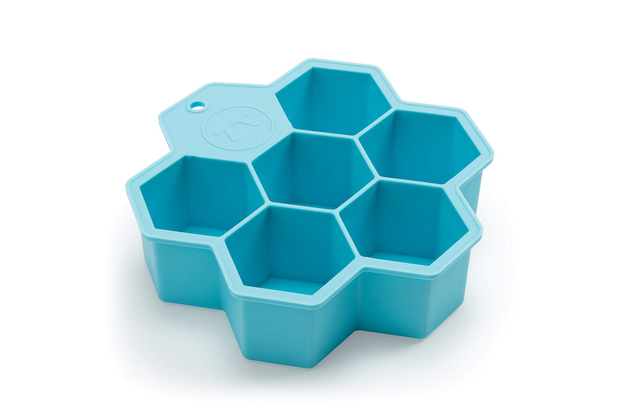 Outset Hexagon Silicione Ice Cube Tray, 6 Large Honeycomb Cubes