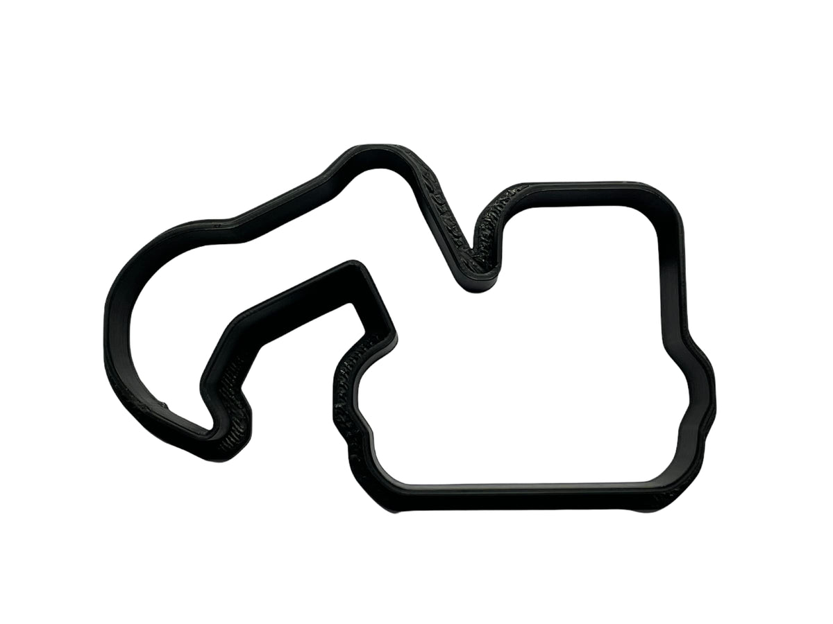 Excavator Construction Cookie Cutter With Easy To Push Design, For Baby Showers, Work Events, And Birthday Celebrations (4 Inch)