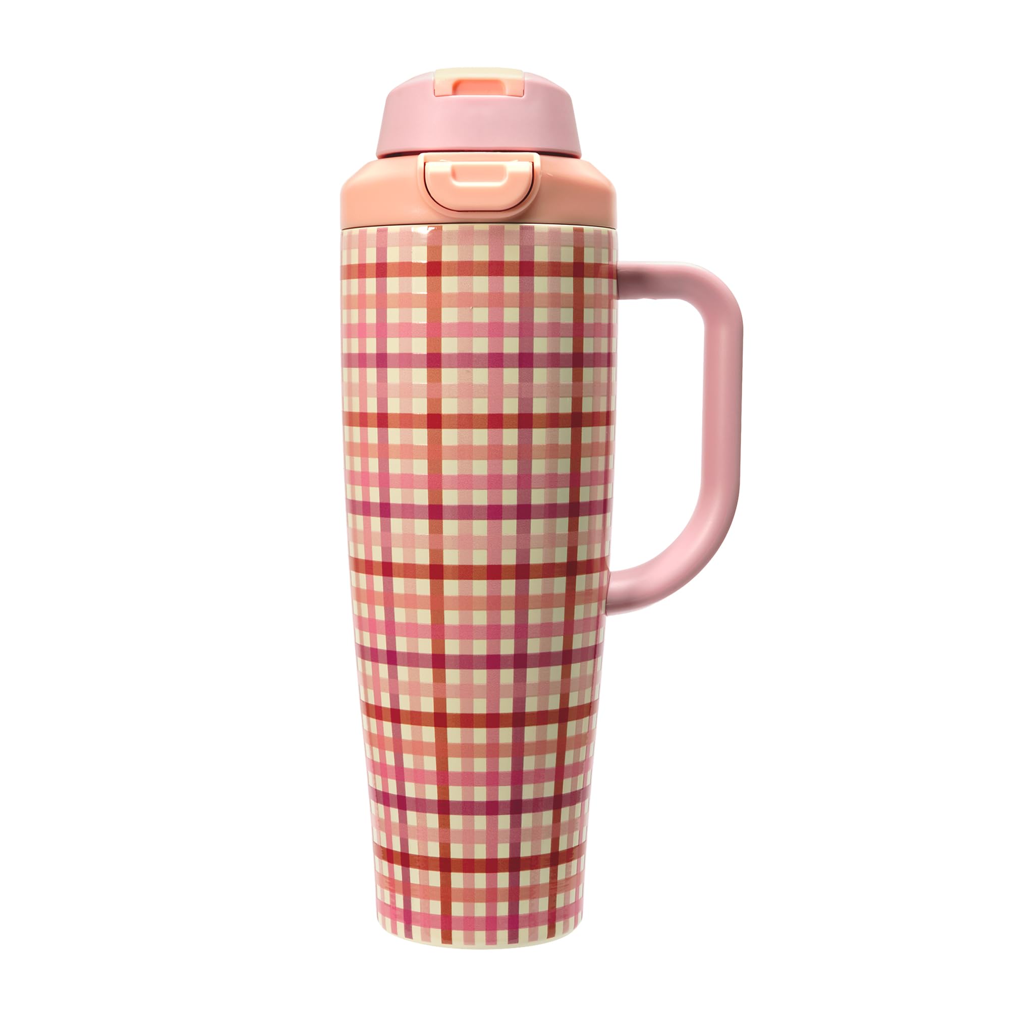 Mayim Sway Tumbler  40oz Insulated Tumbler with DualSip Lid | Direct Sip + Flip Straw | FullHand Handle | Hinged StayOn Lid 