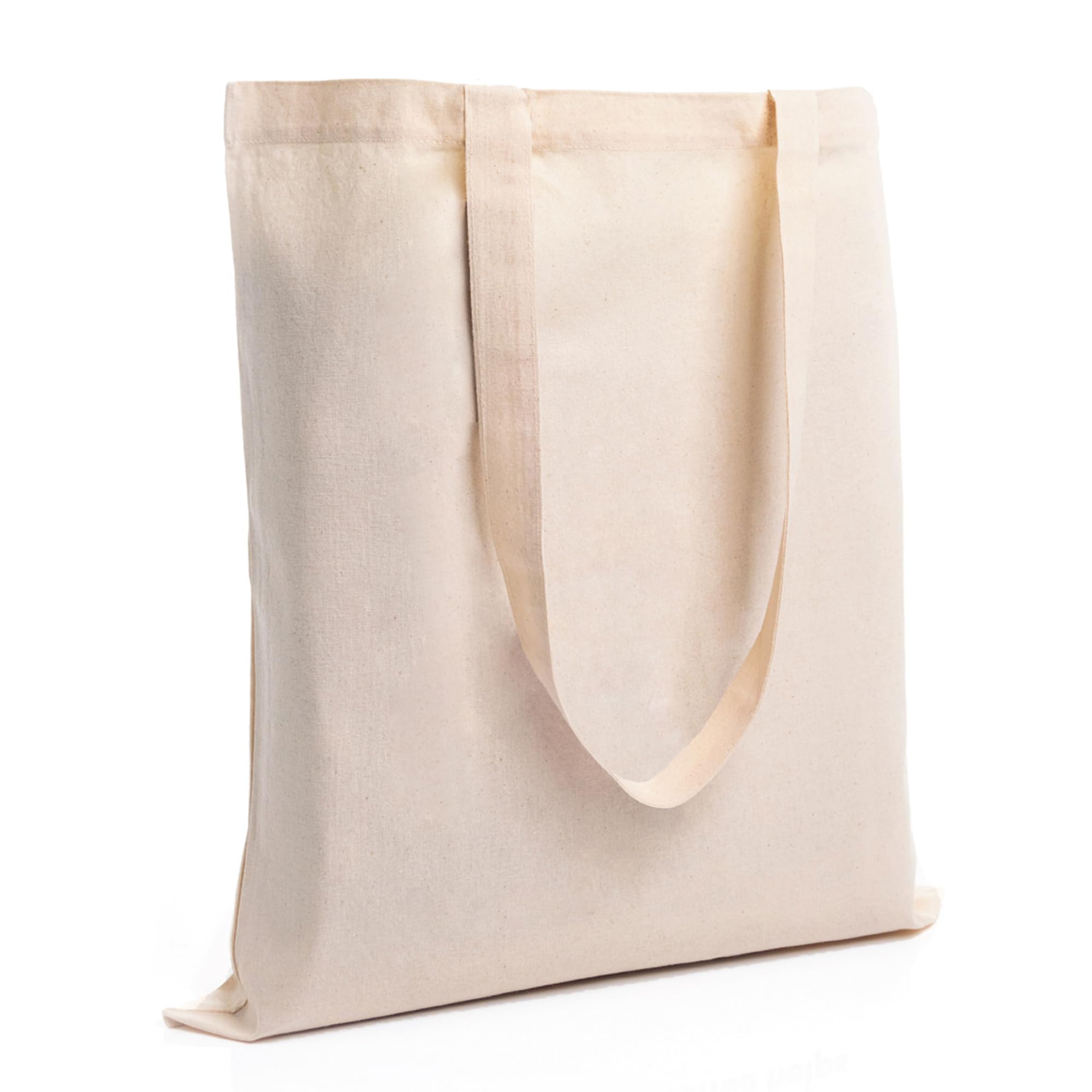 Salt Earth Pack Of 12 100% Cotton Reusable Bulk Grocery Tote Bag, Reusable Shopping Bags, Suitable For Diy, Beach Tote Bag, Prom