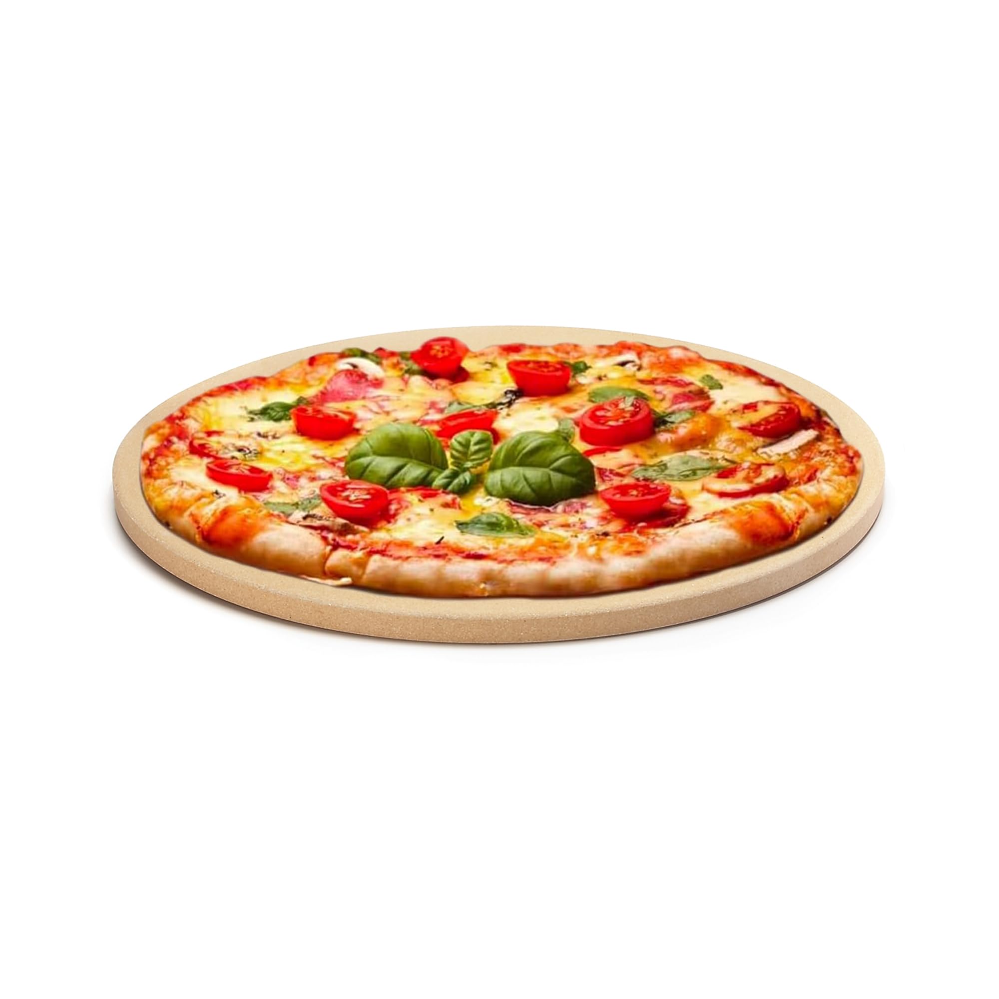 Outset Pizza Stone For Grill and Oven, 16.5 Round Pizza Tile
