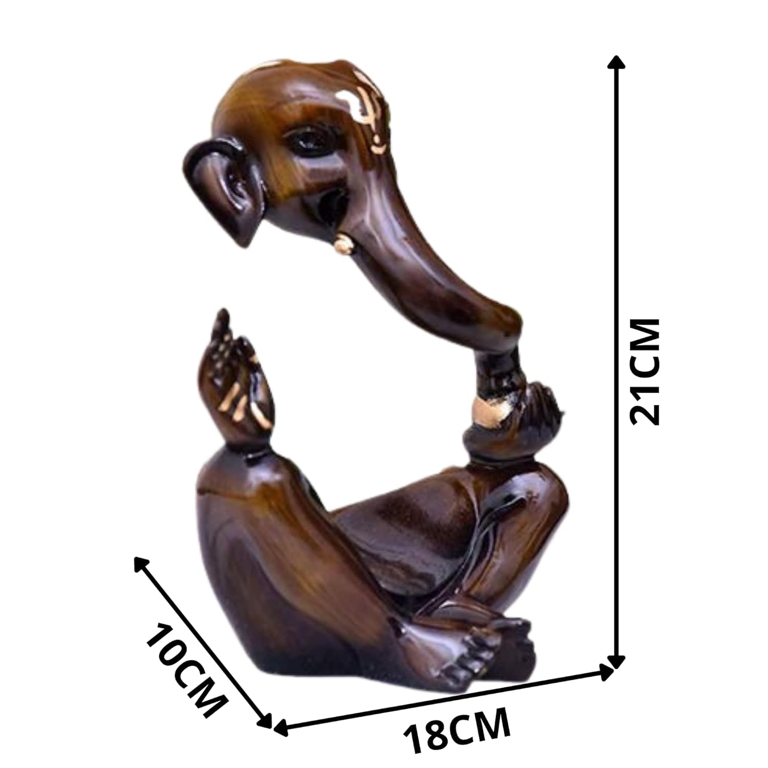 The Sacred Gifts Ganesha Modern Art Idol | Ganesh Statue Showpiece For Home Decor, Living Room, Bedroom, Office Desk | Warming G
