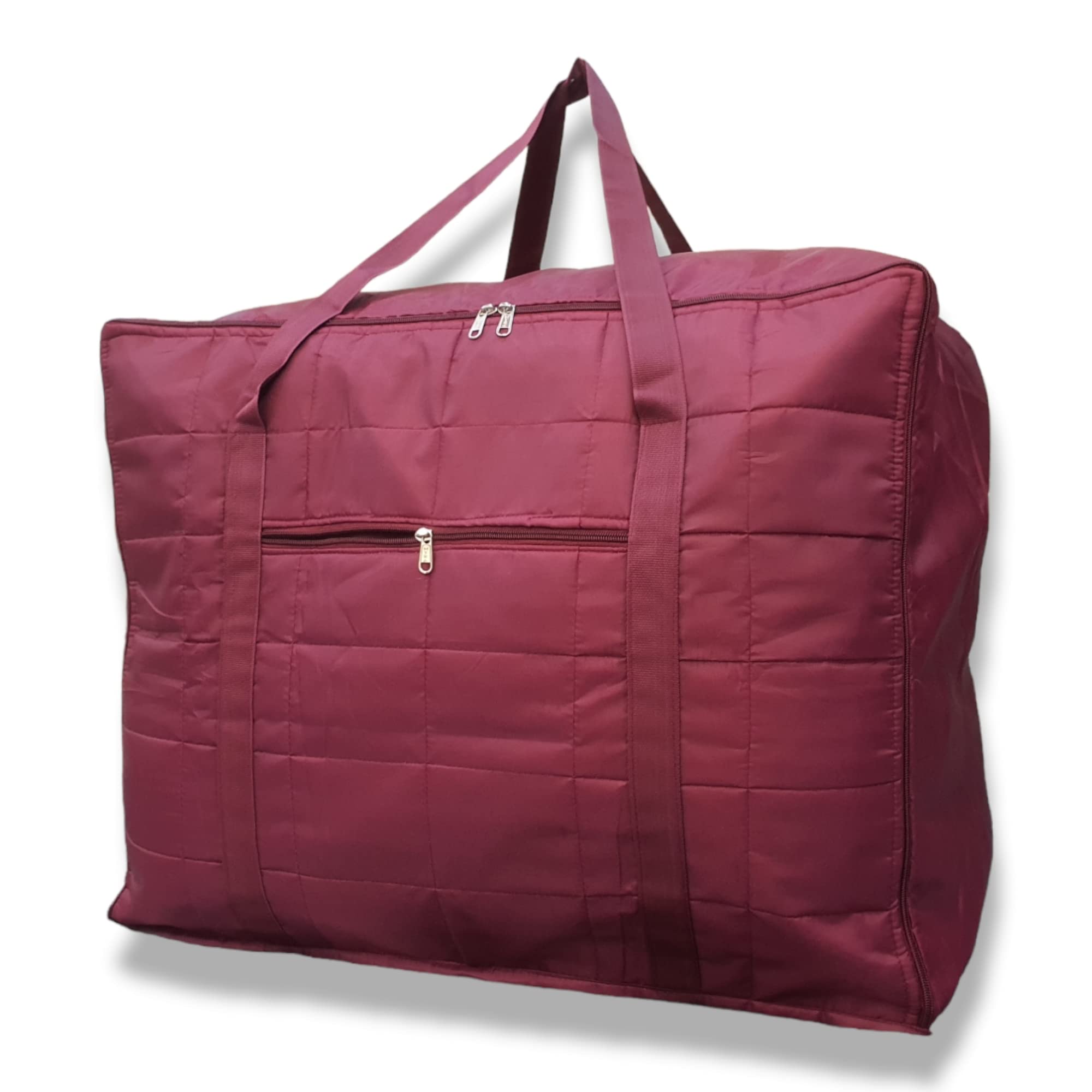 Nylon Moisture Proof MultiPurpose 156L Super Extra Jumbo Large Toys Storage Bag/Blankets/Clothes Storage Organiser With Zip And