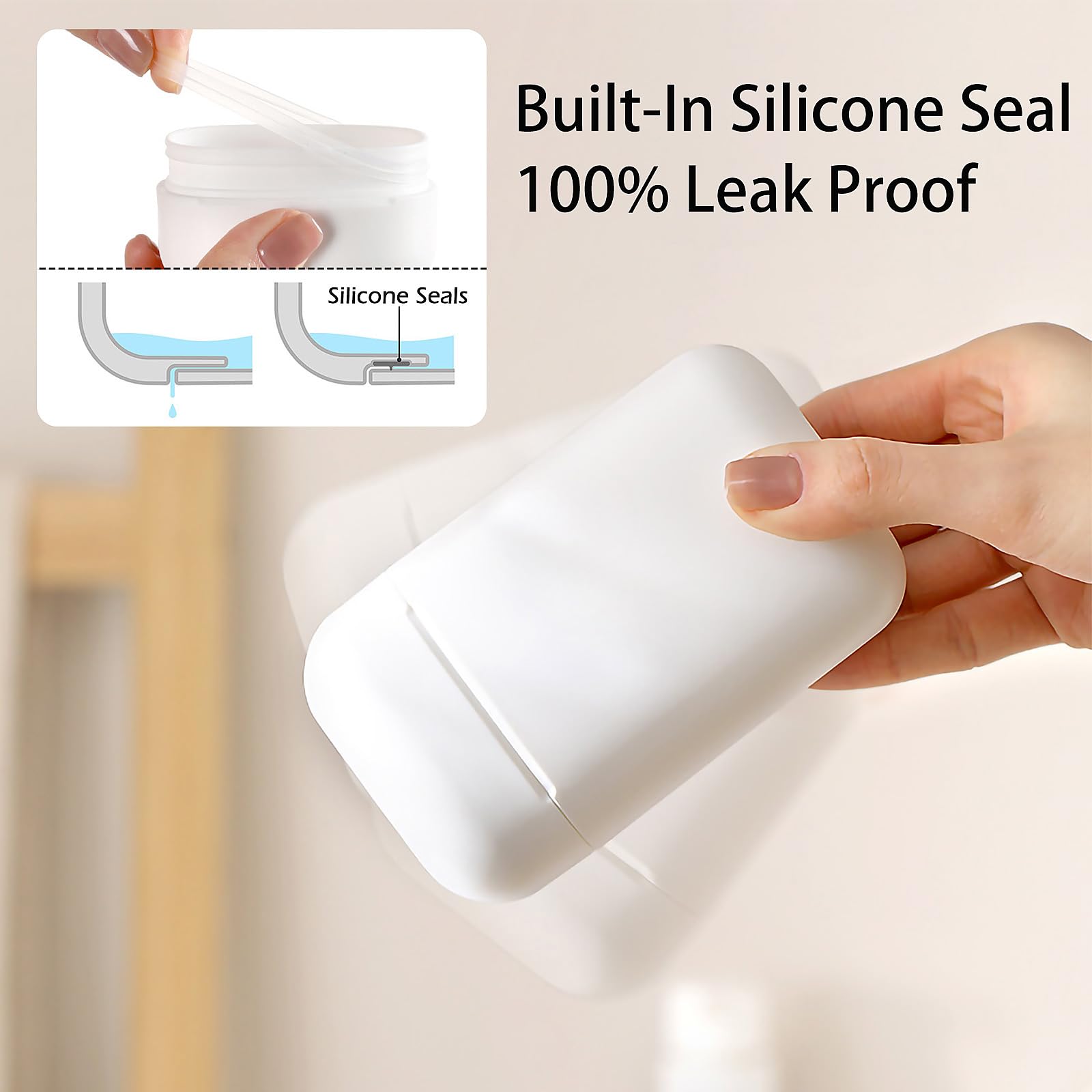 Aidimming Travel Soap Case, Leakproof Soap Container With Lid, Portable Bar Soap Holder For Traveling, Soap Box For Bathroom, Sh