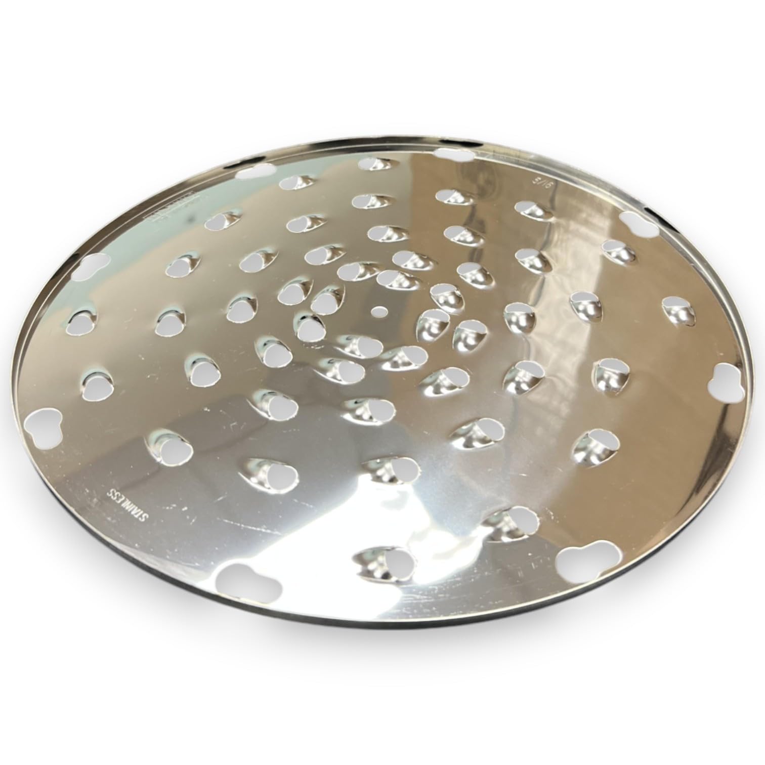 ALFA International VS-12SD-5/16 5/16'' Holes Grating/Shredding Disc Plate  Medium  Stainless Steel