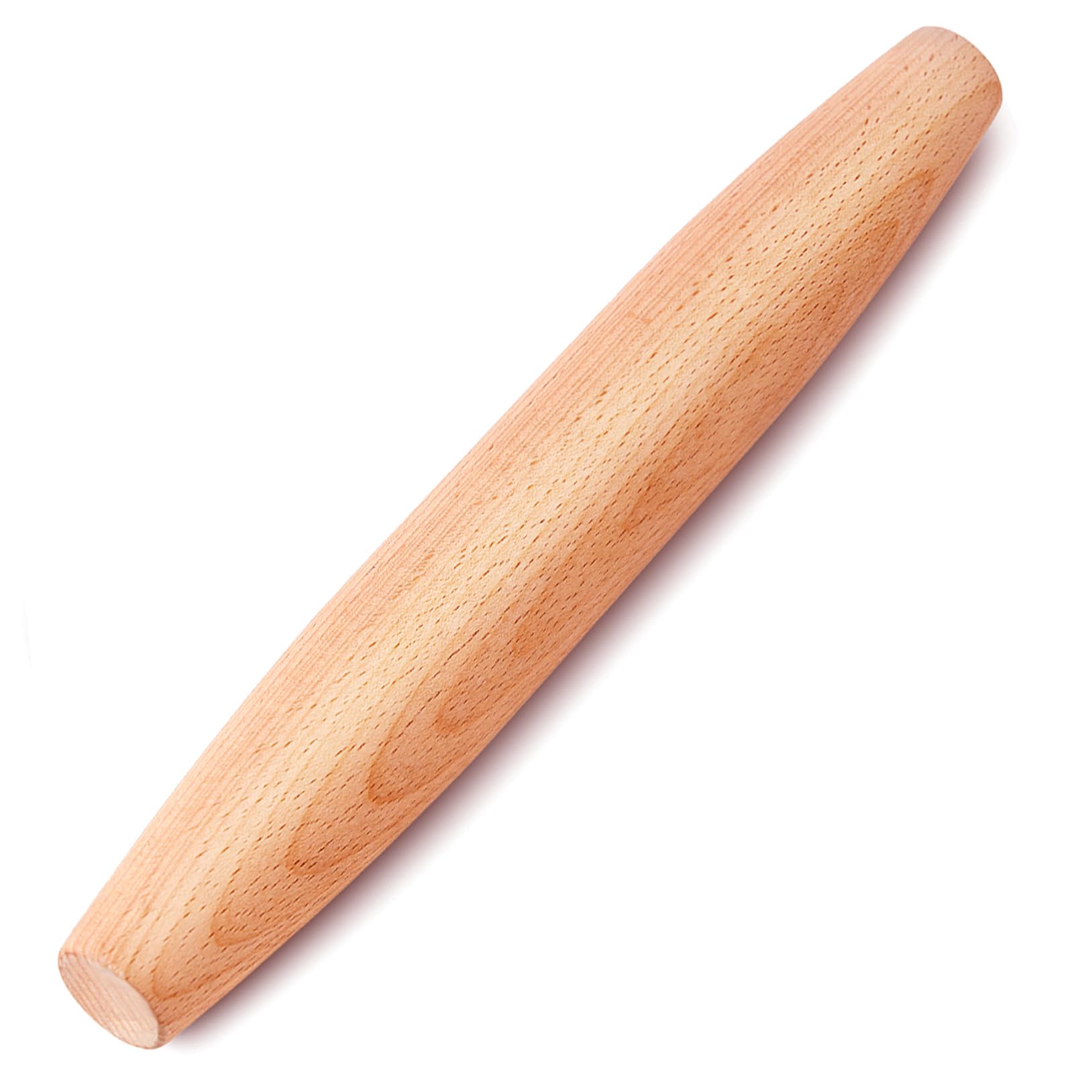 French Rolling Pin For Baking - Ampseven Wooden Rolling Pin Dough Roller For Pizza Fondant Pasta Dumpling Tortillas (20Cm(7.9Inc