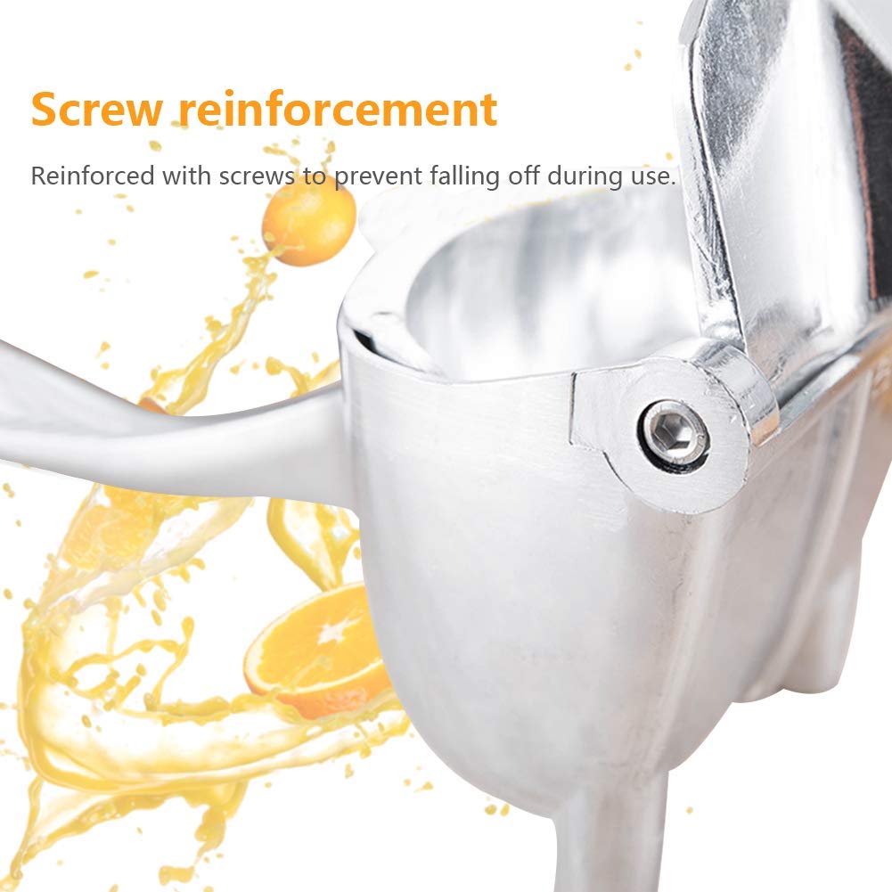 Manual Fruit Press Juicer, Heavy Duty Single Press Lemon Squeezer Premium Quality Metal Aluminum Alloy Hand Juicer Fruit Squeeze
